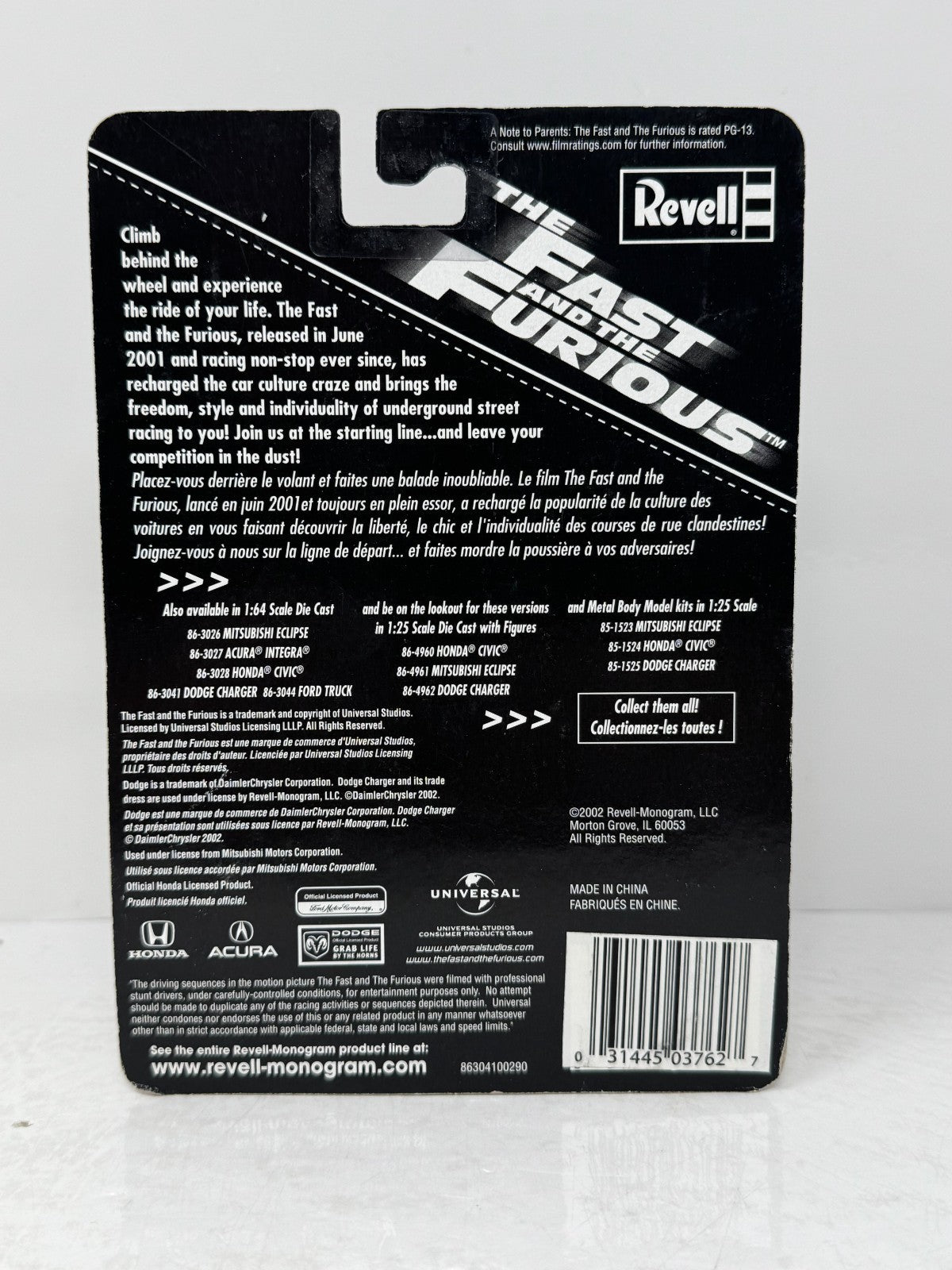 Revell Fast and the Furious Dodge Charger Issue #115 1:64 Diecast