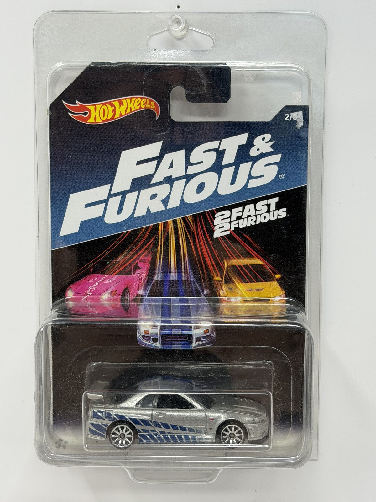 Hot Wheels 2 Fast 2 Furious Nissan Skyline GT-R R34 1:64 Diecast Silver