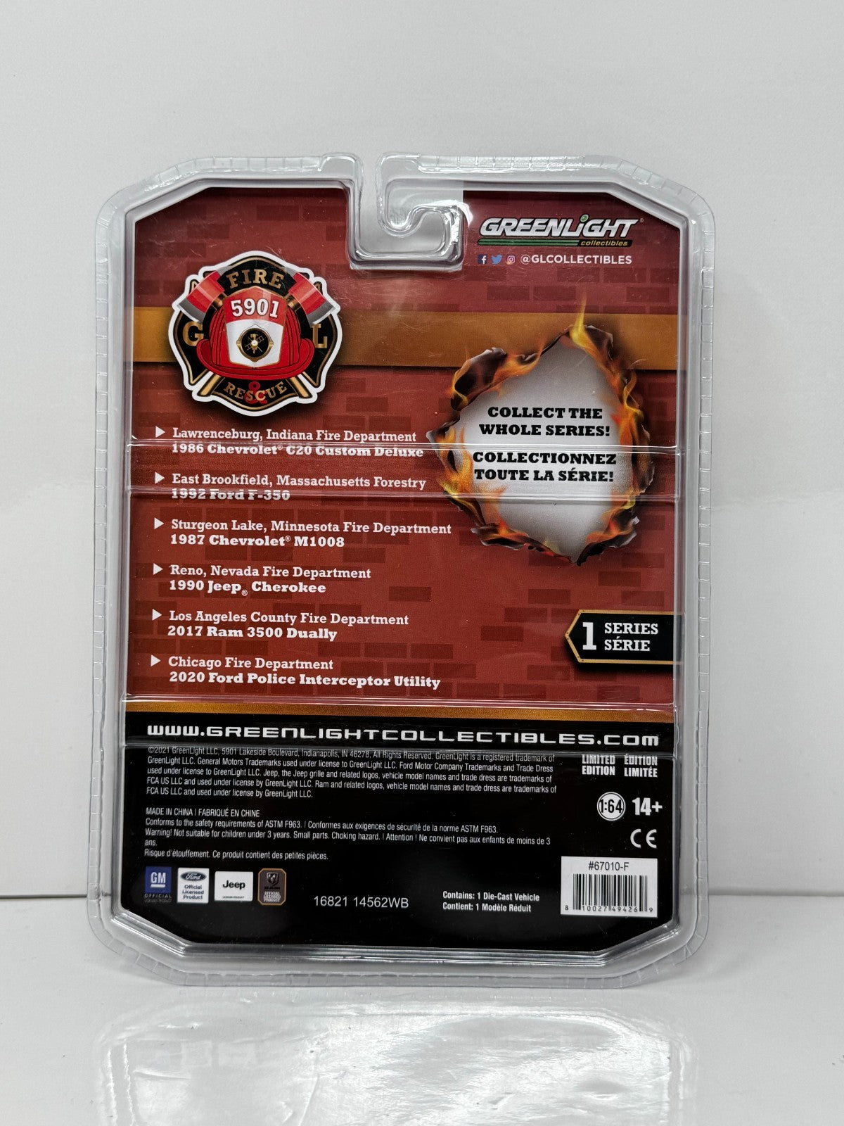 Greenlight Fire & Rescue 2020 Ford Police Interceptor Chicago FD 1:64 Diecast