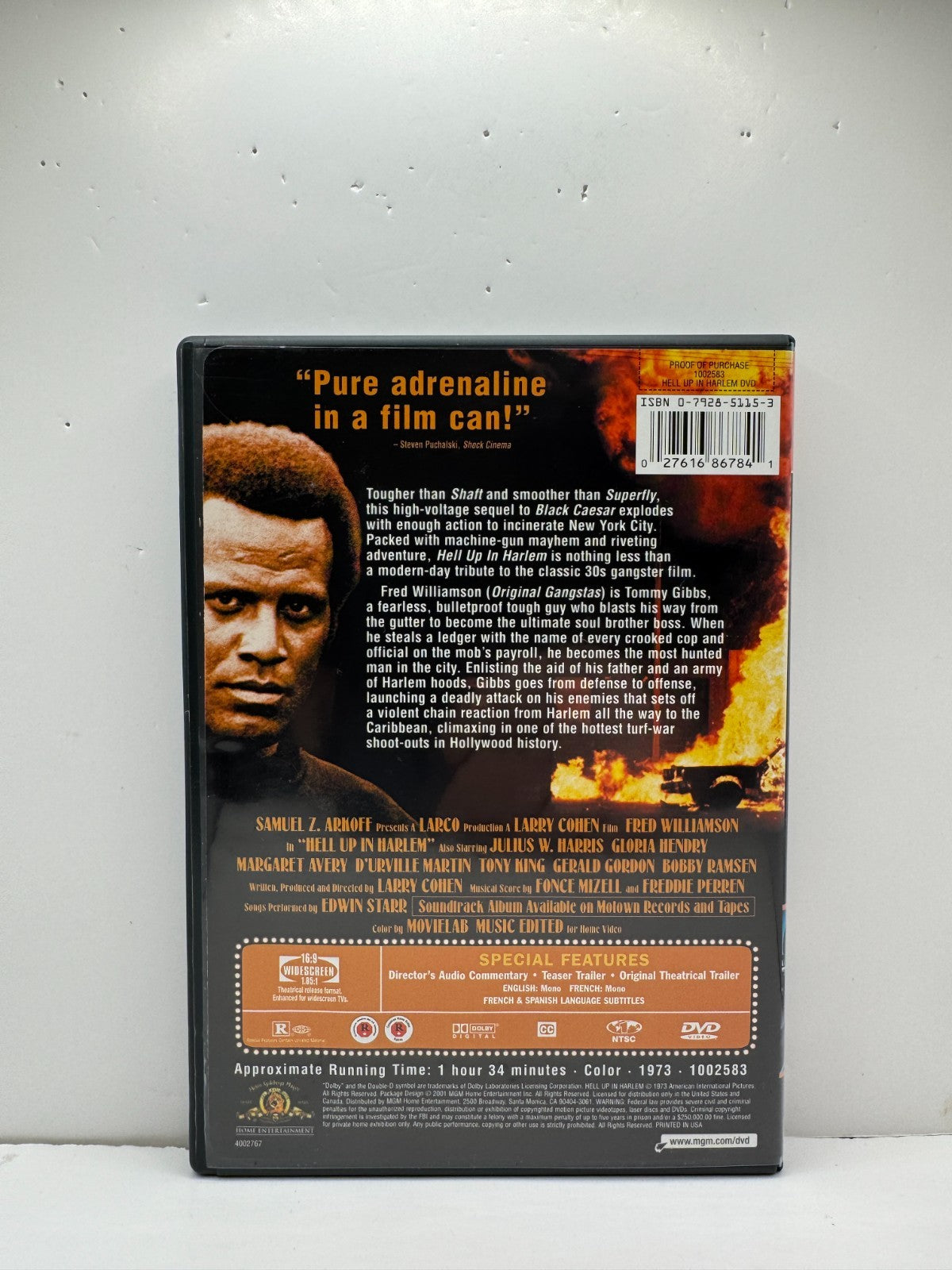 Hell Up in Harlem (DVD) Fred Williamson Crime