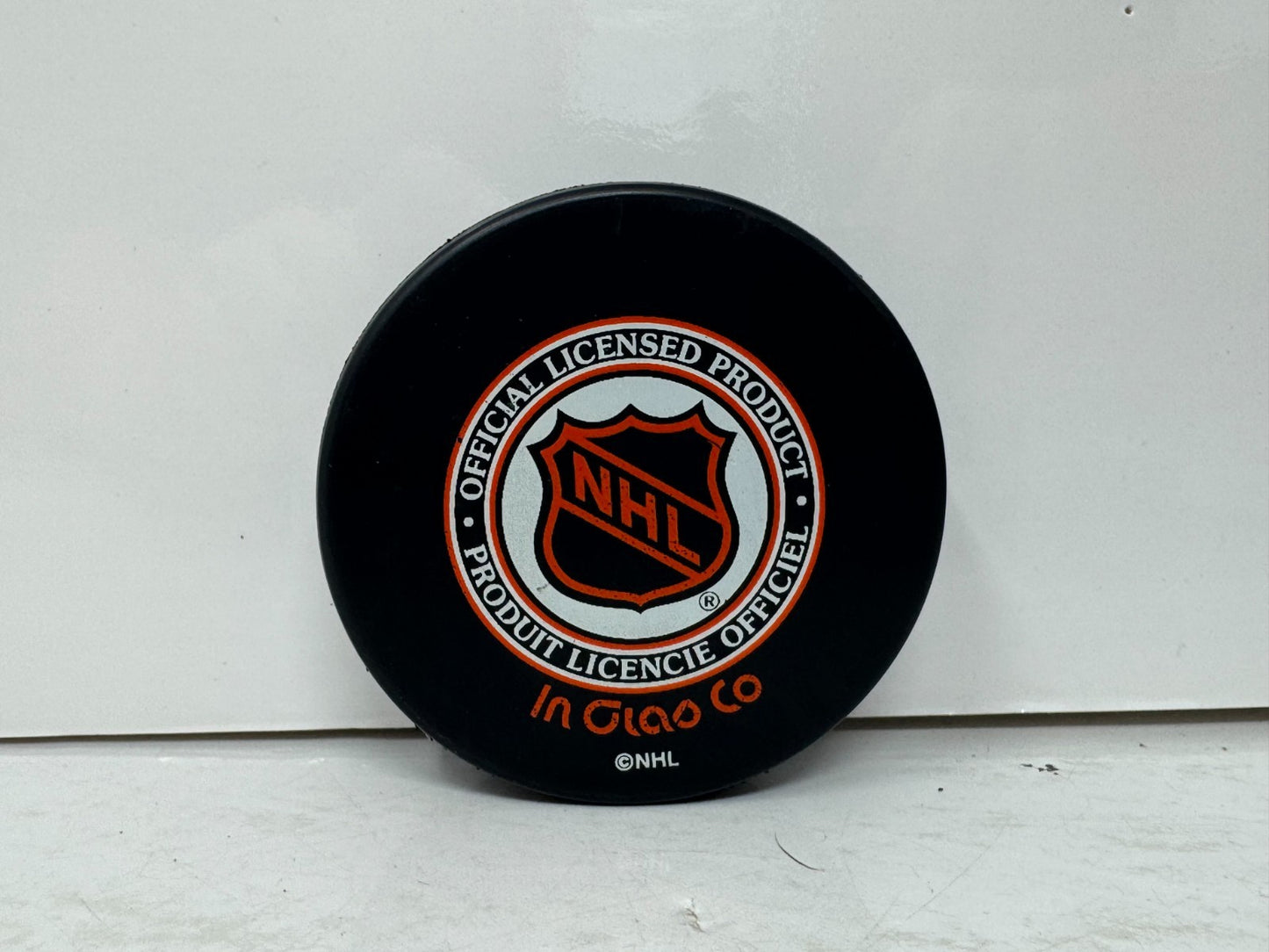 Patrice Brisebois Colorado Avalanche Signed NHL Autograph Puck Gold Auto