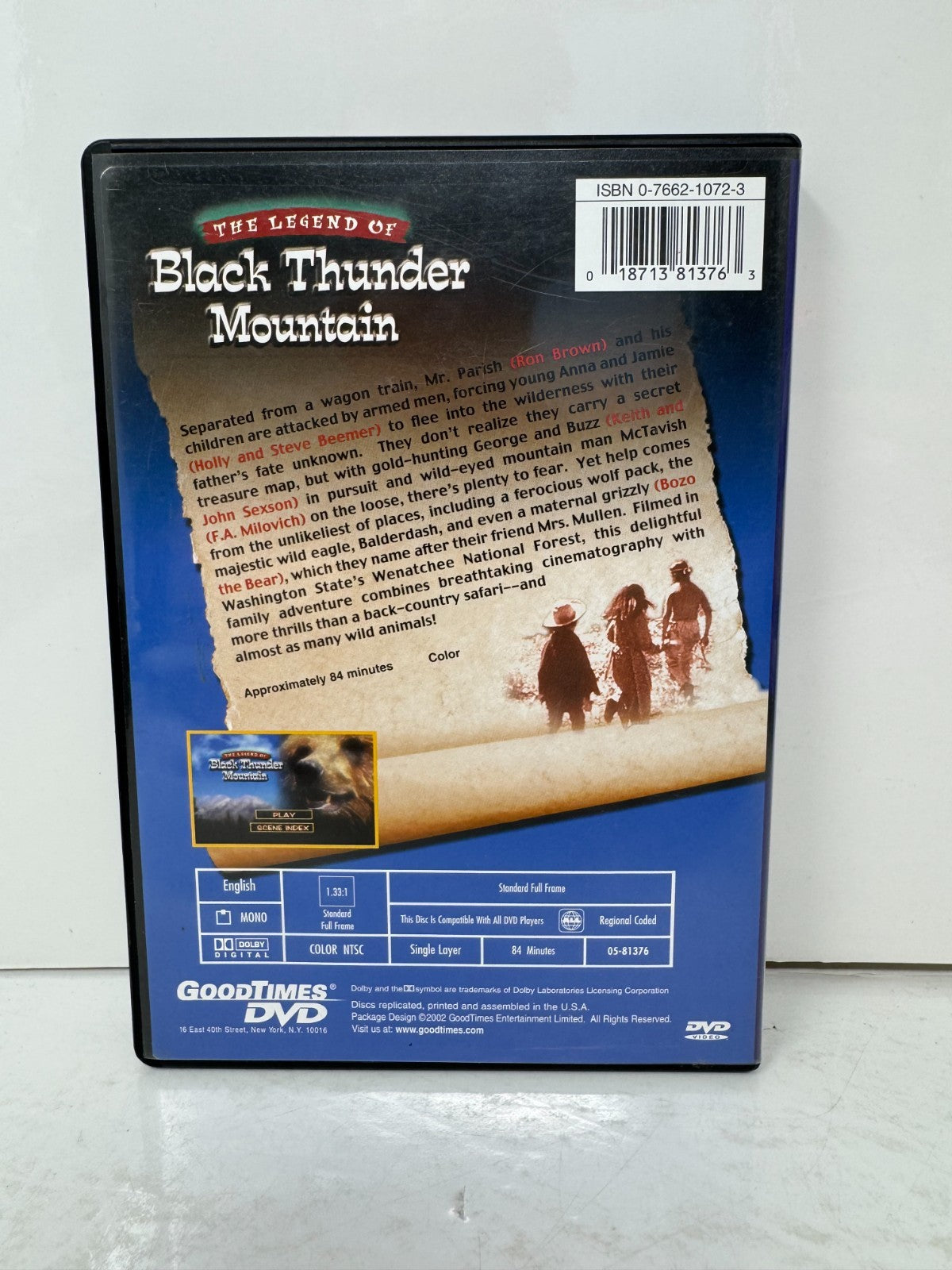The Legend of Black Thunder Mountain (DVD) Adventure Good Condition!!!
