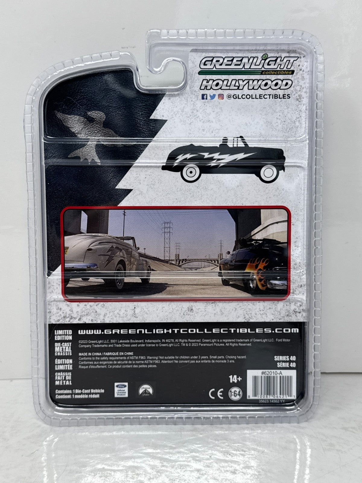 Greenlight Hollywood Grease 1948 Ford De Luxe Greased Lighting 1:64 Diecast