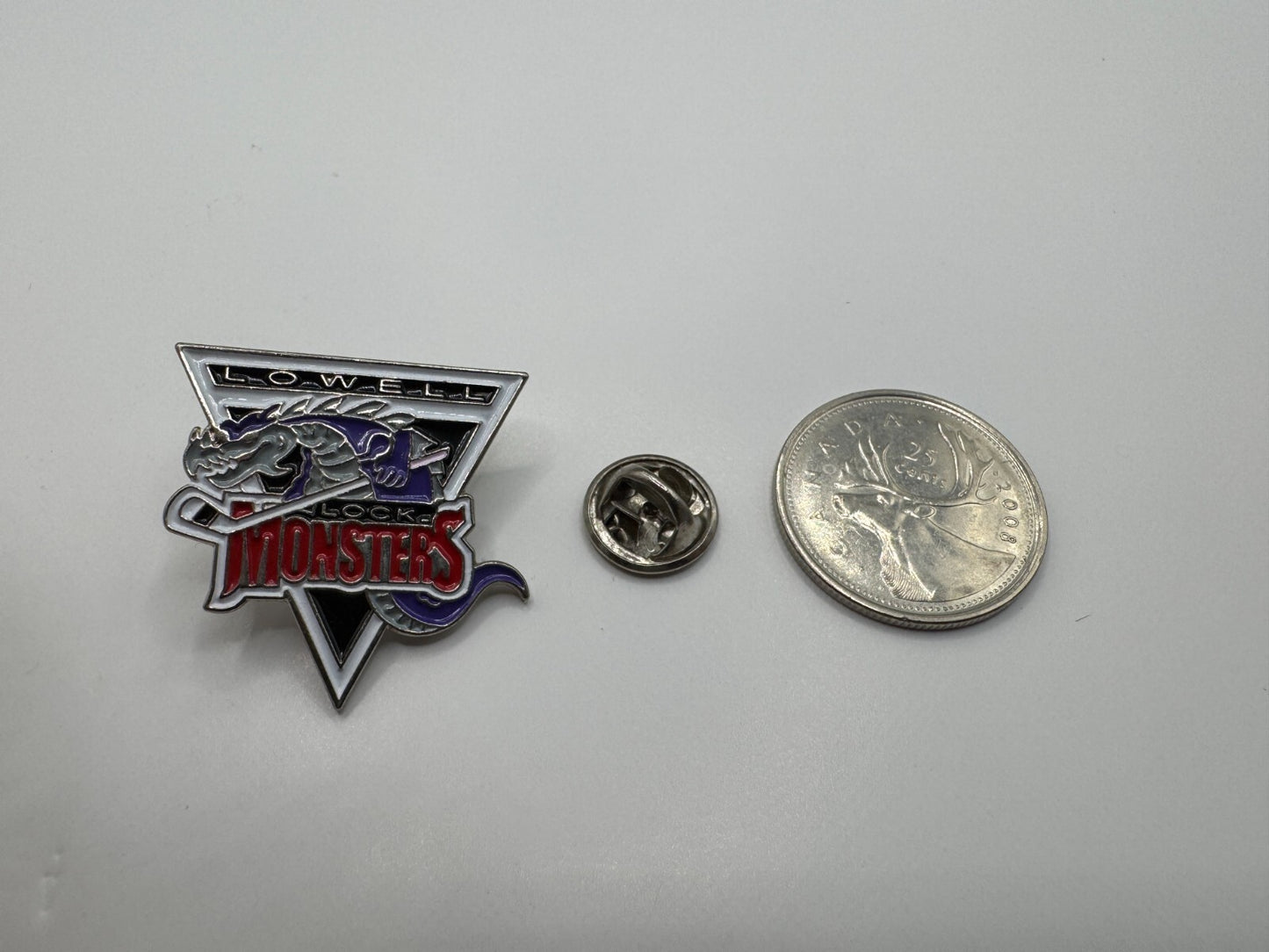 Lowell Lock Monsters AHL Hockey Team Logo Lapel Pin UDT1