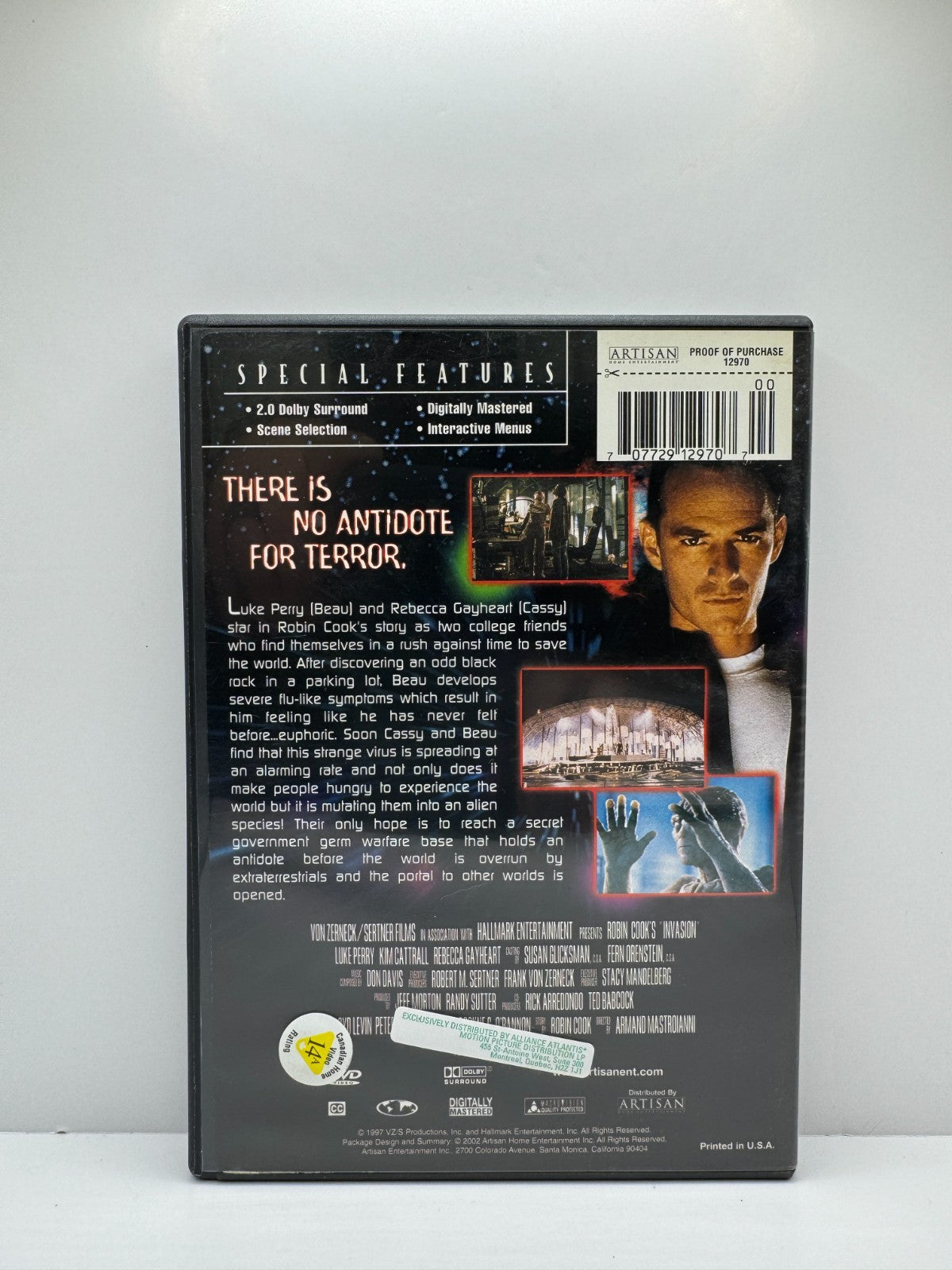 Invasion (DVD) Luke Perry Sci-Fi