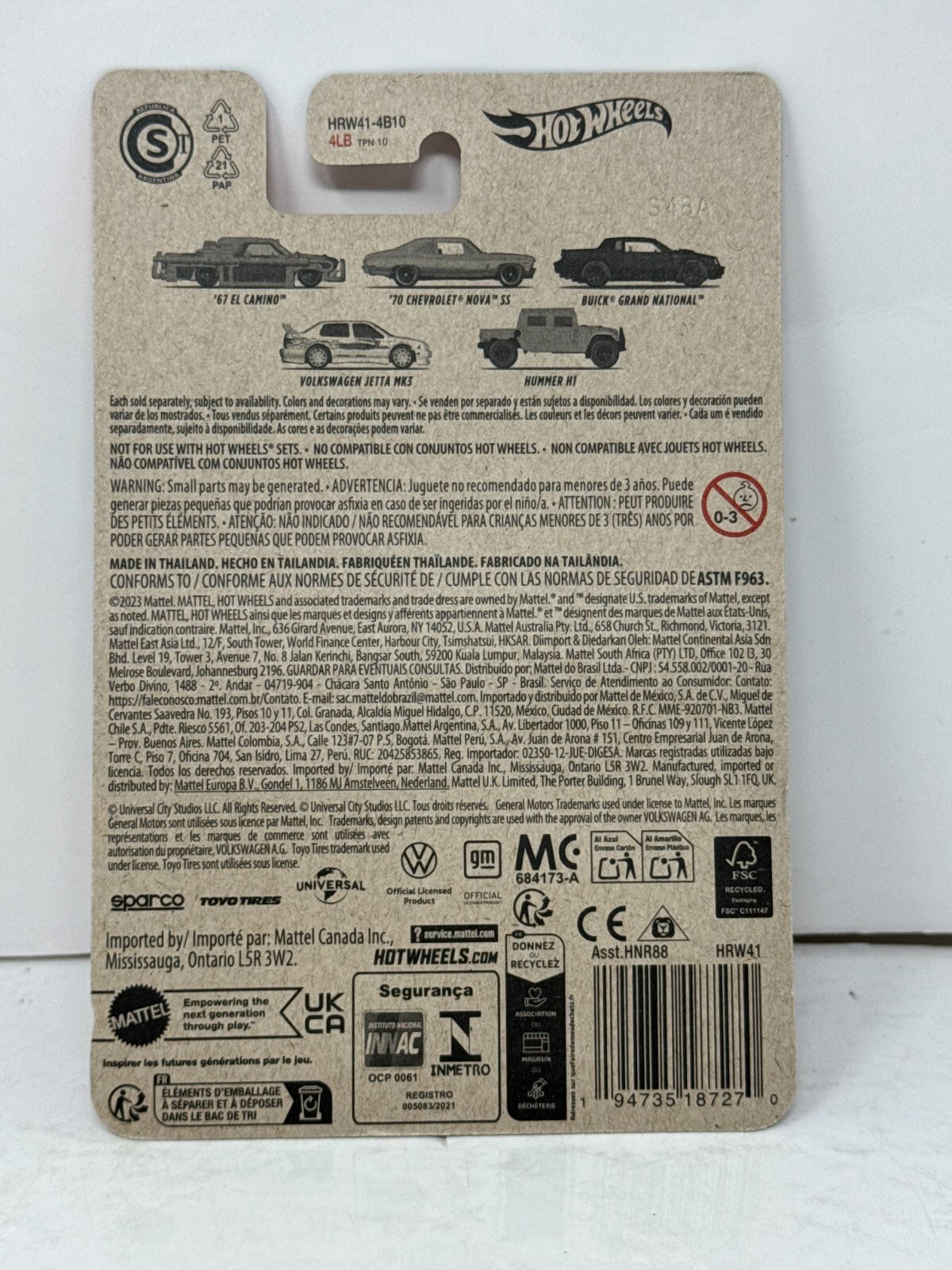 Hot Wheels Fast & Furious 1967 El Camino HW Decades of Fast Muscle Car 1:64 Diecast