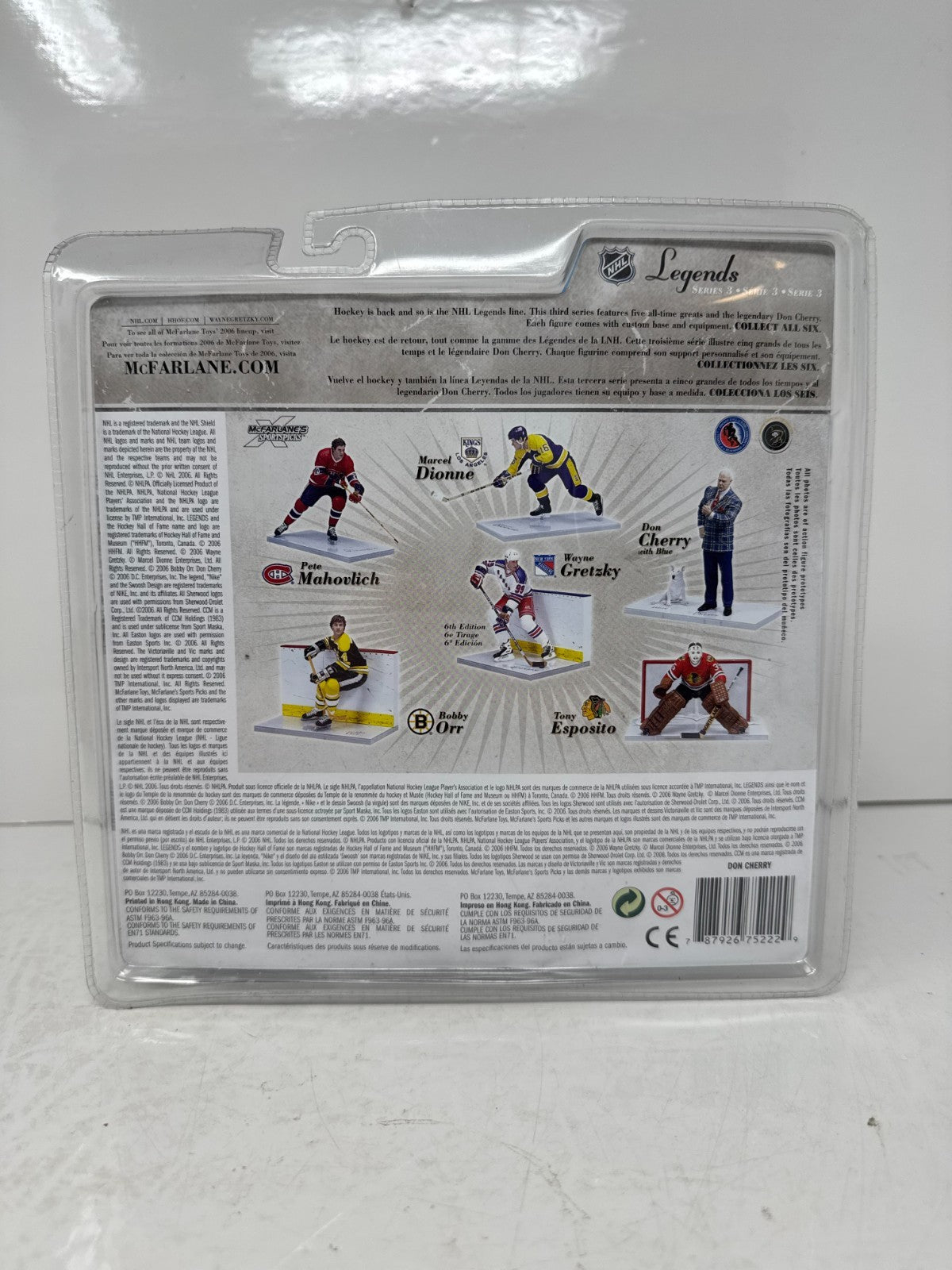 McFarlane NHL Don Cherry Legends Series 3 Figure with Blue