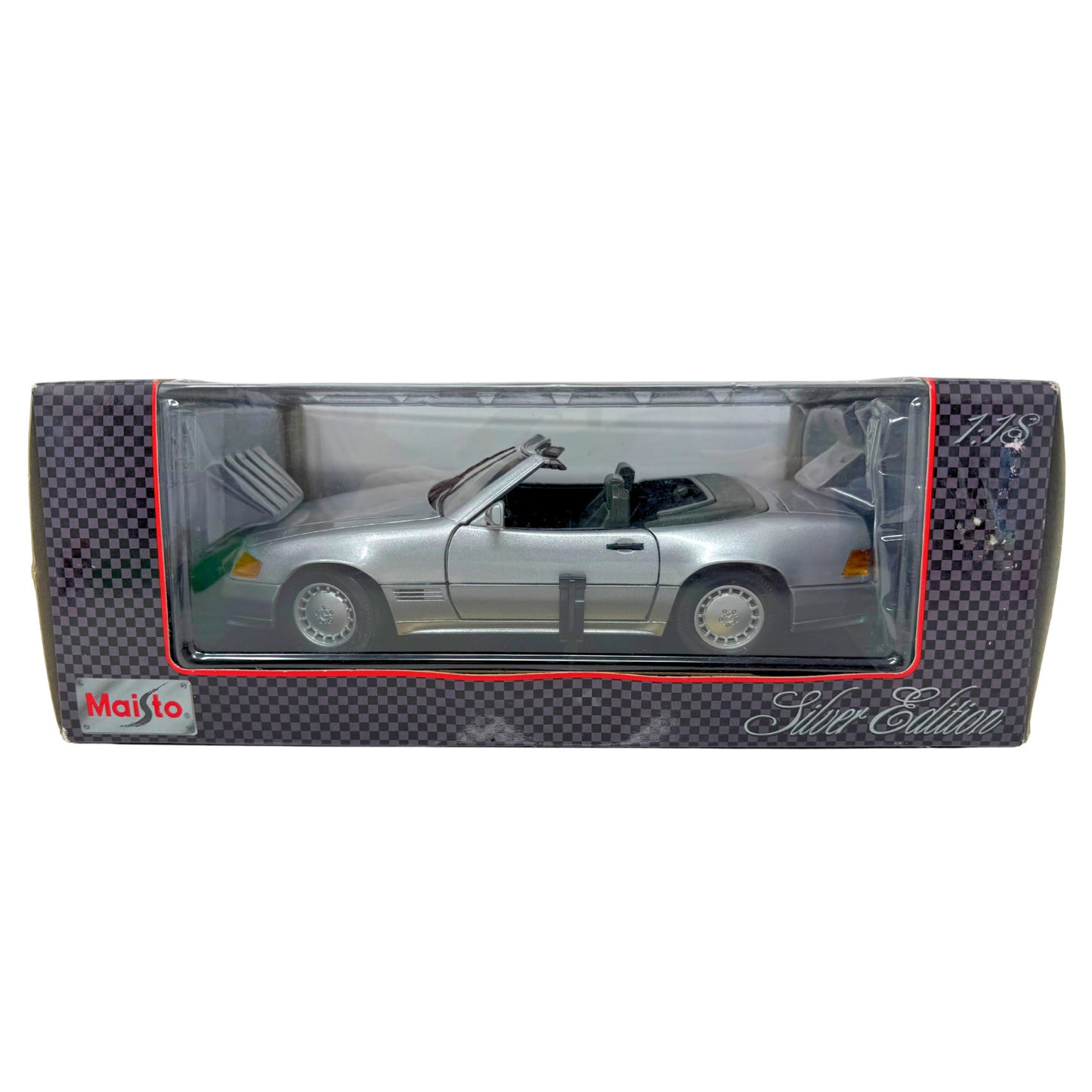 Maisto 1989 Mercedes-Benz 500SL Silver Series 1:18 Diecast