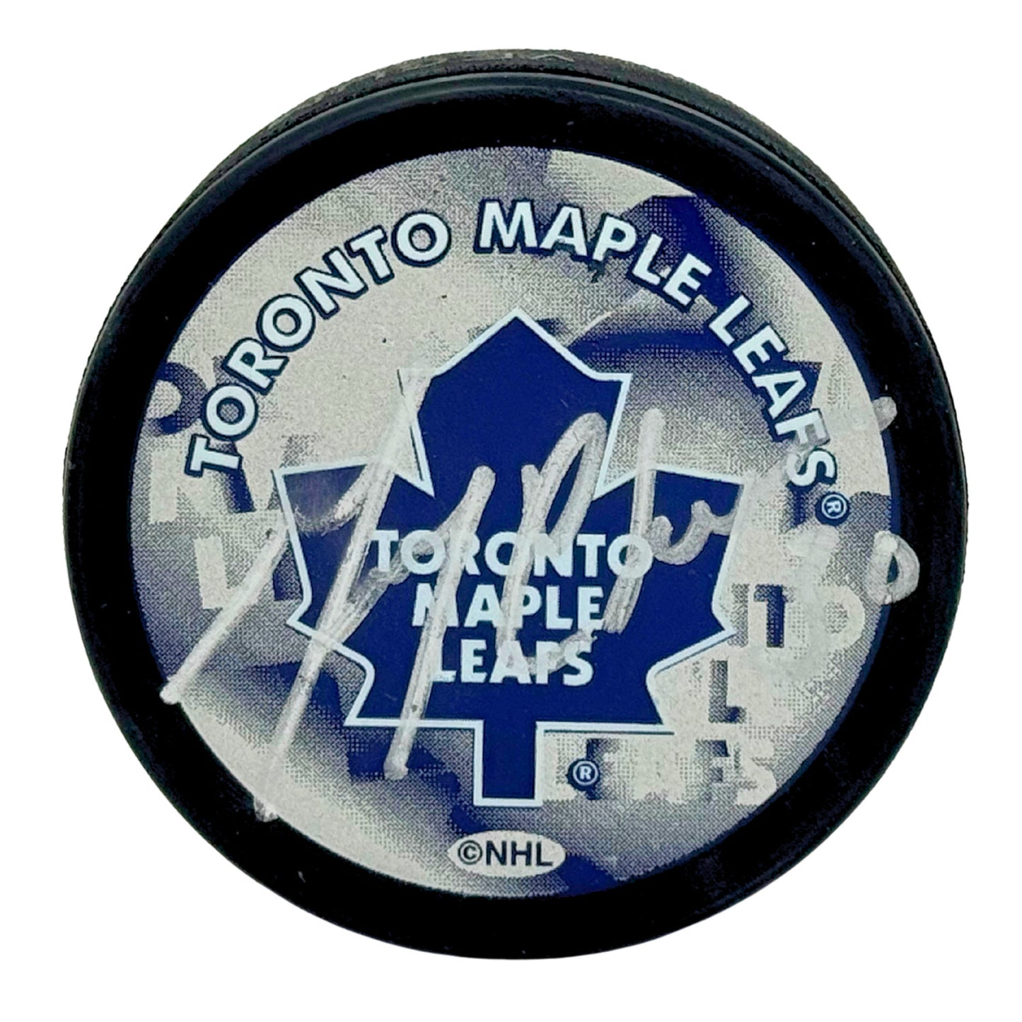 Gerry Cheevers Toronto Maple Leafs Signed NHL Autograph Puck Silver Auto