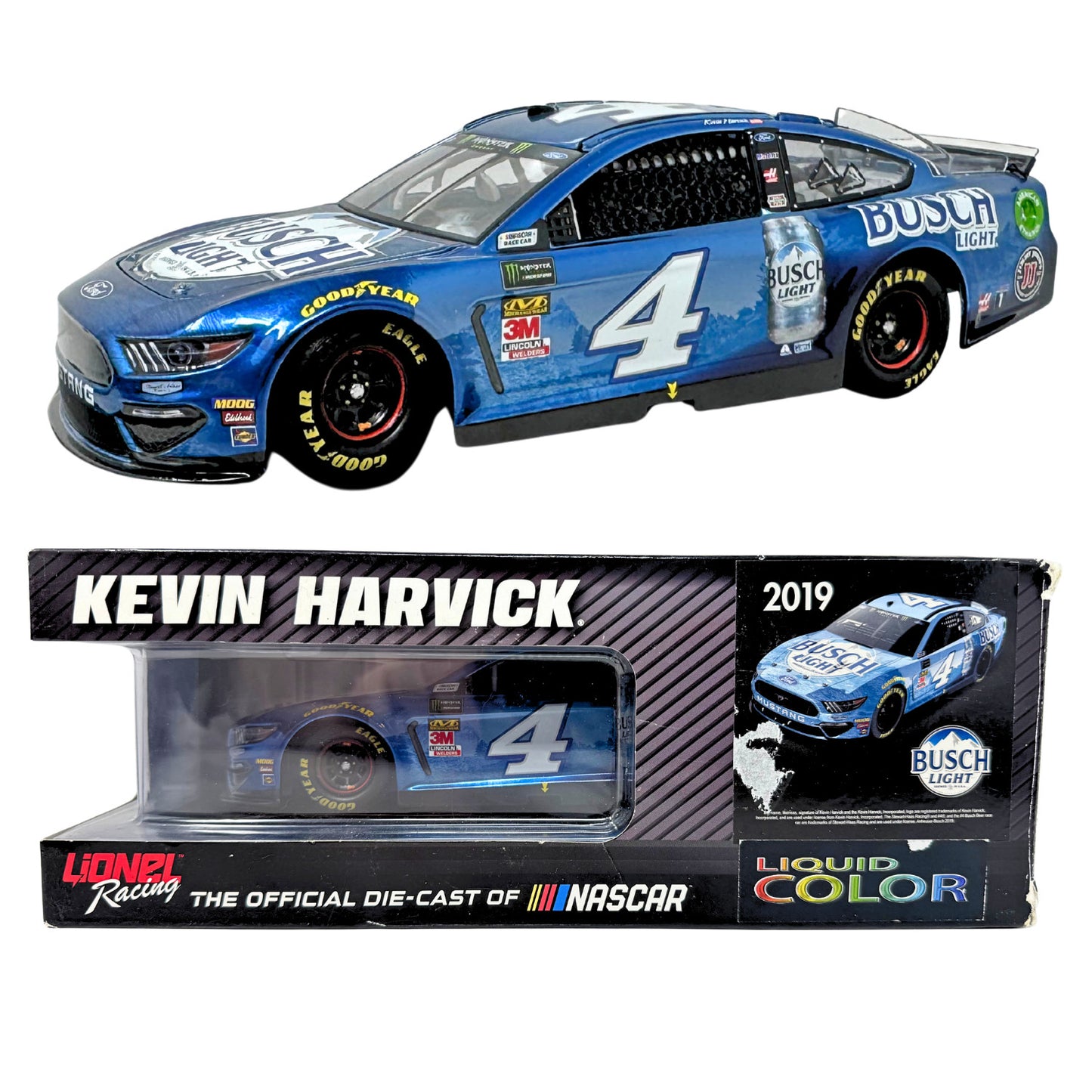 Lionel Racing Nascar #4 Kevin Harvick Busch Mustang 1:24 Diecast Liquid Color 1 of 72