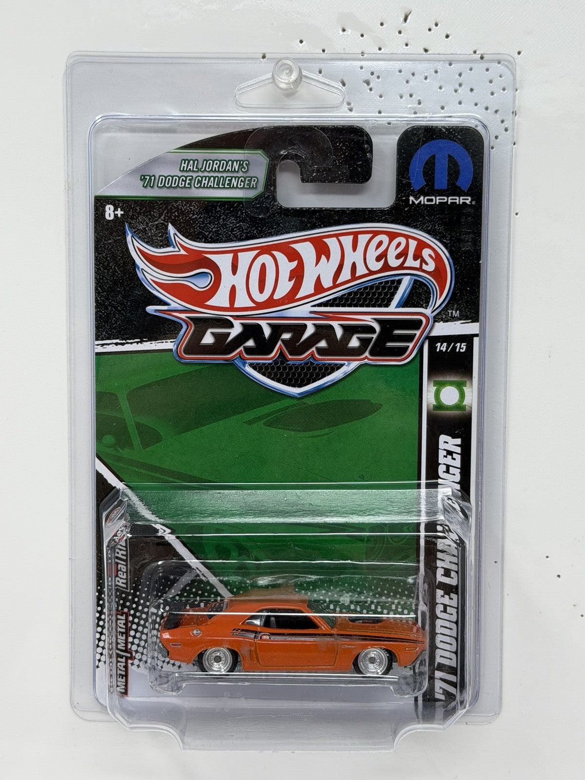 Hot Wheels Garage Green Lantern 1971 Dodge Challenger 1:64 Diecast