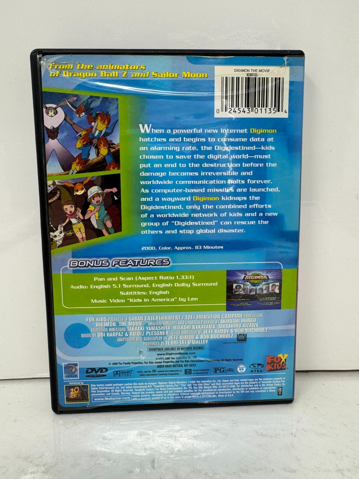 Digimon: The Movie (DVD) Kids Cartoon Good Condition!!!
