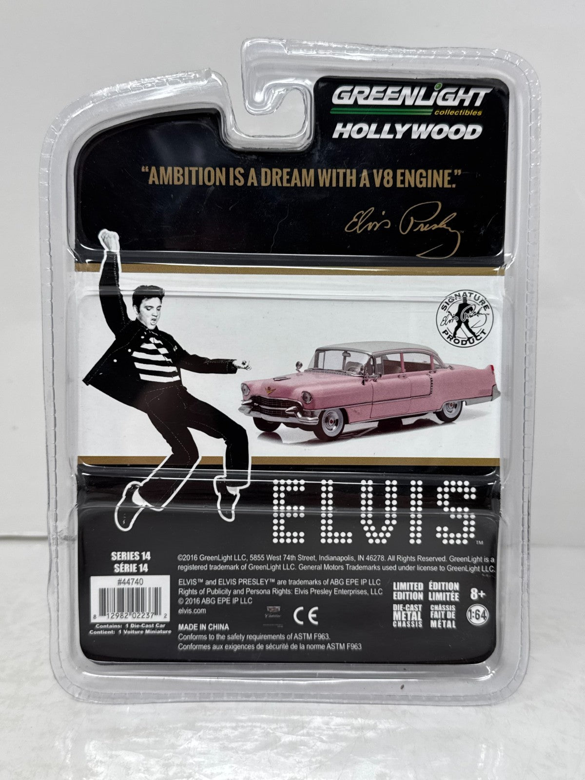 Greenlight Hollywood Elvis 1955 Cadillac Fleetwood Series 60 1:64 Diecast