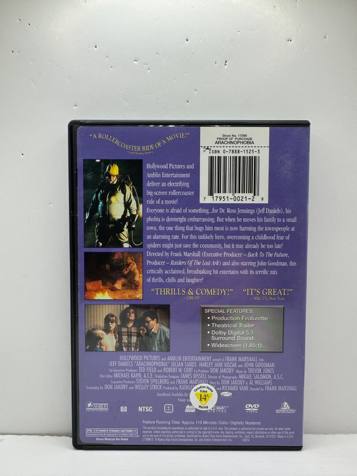 Arachnophobia (DVD) Jeff Daniels Horror