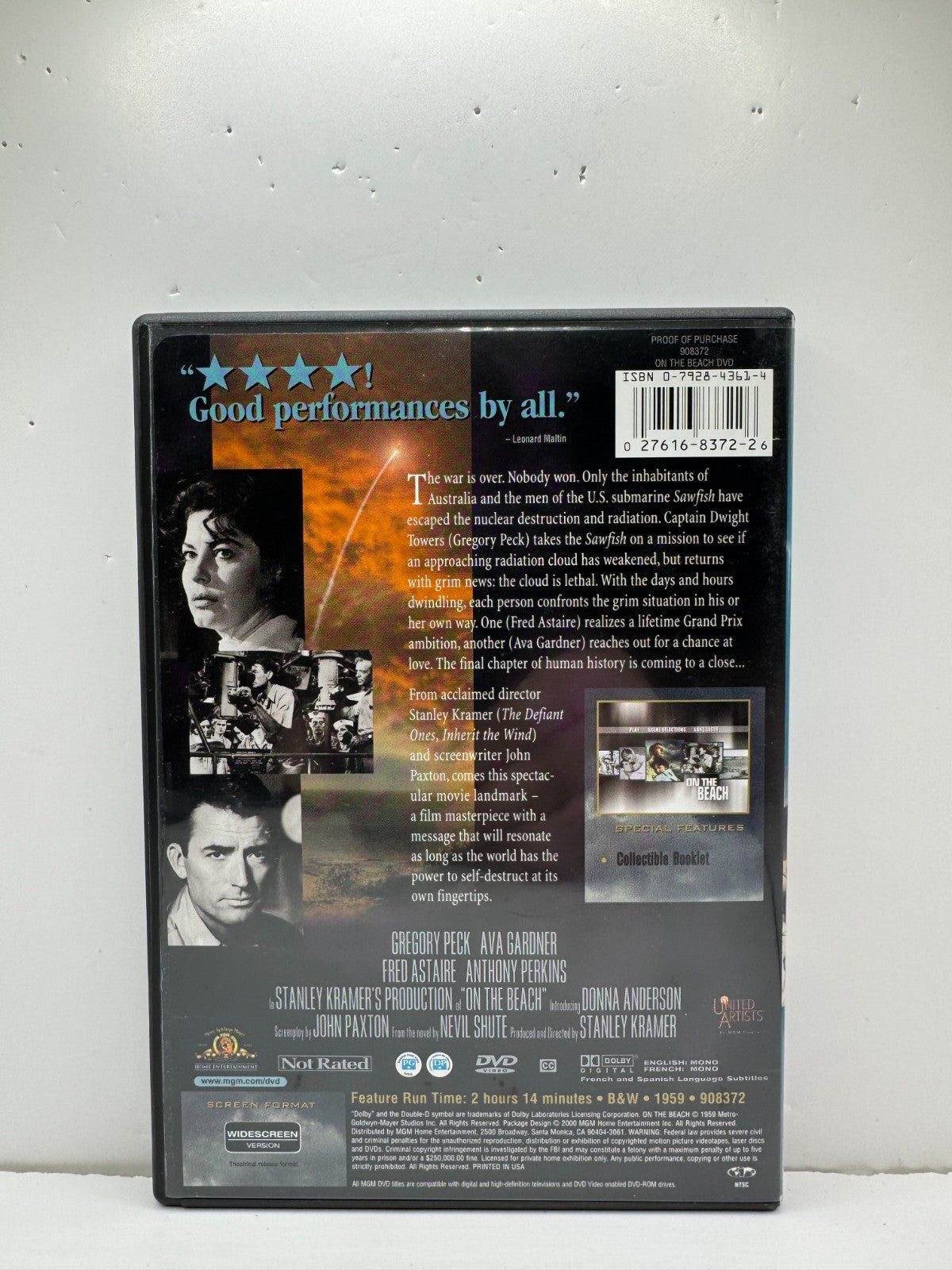 On the Beach (DVD) Gregory Peck Drama