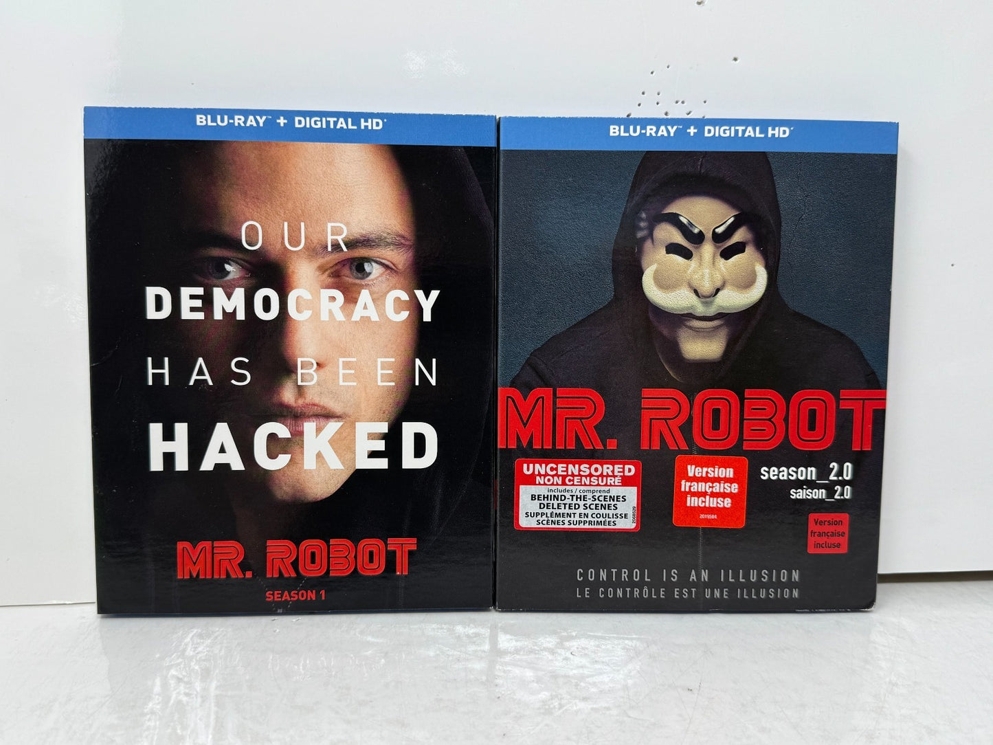 Mr. Robot Seasons 1-2 (Blu-ray) Rami Malek Thriller Drama TV Series