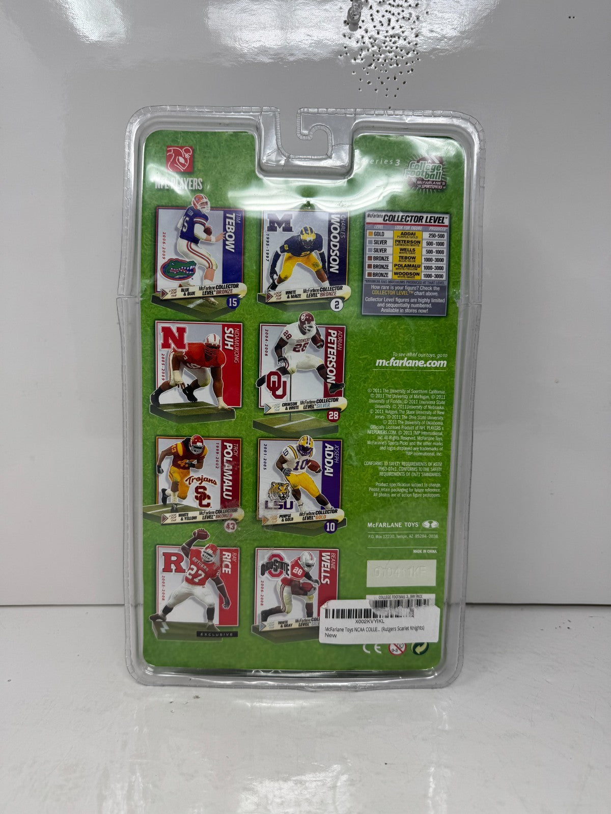 McFarlane College Football Ray Rice Rutgers Scarlet Knights Exclusive Figure