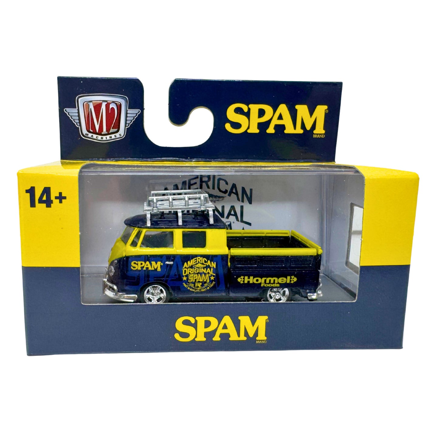 M2 Machines Spam 1959 Volkswagen VW Double Cab Truck USA Model 1:64 Diecast