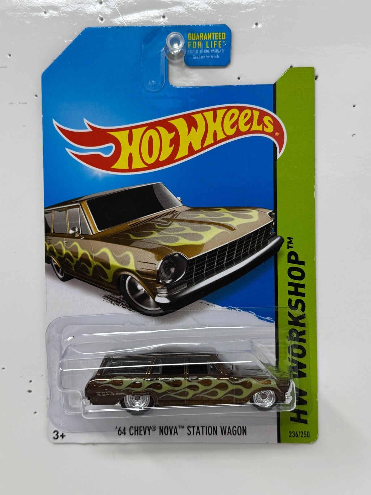 Hot Wheels Super Treasure Hunt 1964 Chevy Nova Wagon HW Workshop 1:64 Diecast