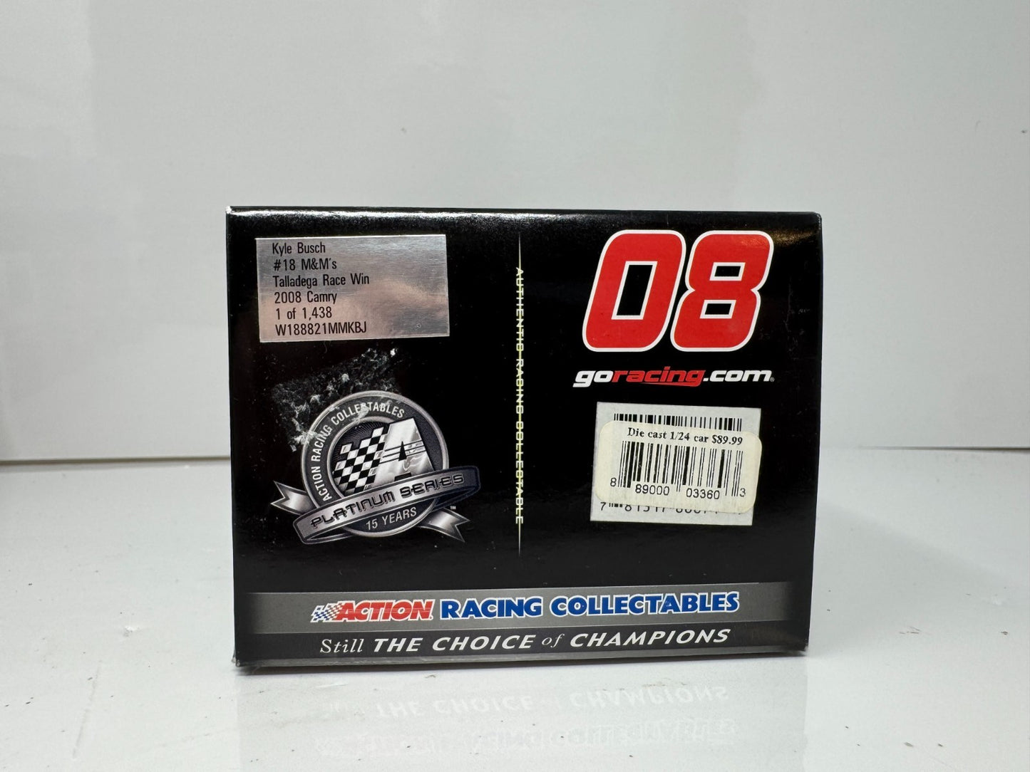 Action NASCAR #18 Kyle Busch M&M's Talladega Race Win 2008 Camry 1:24 Diecast
