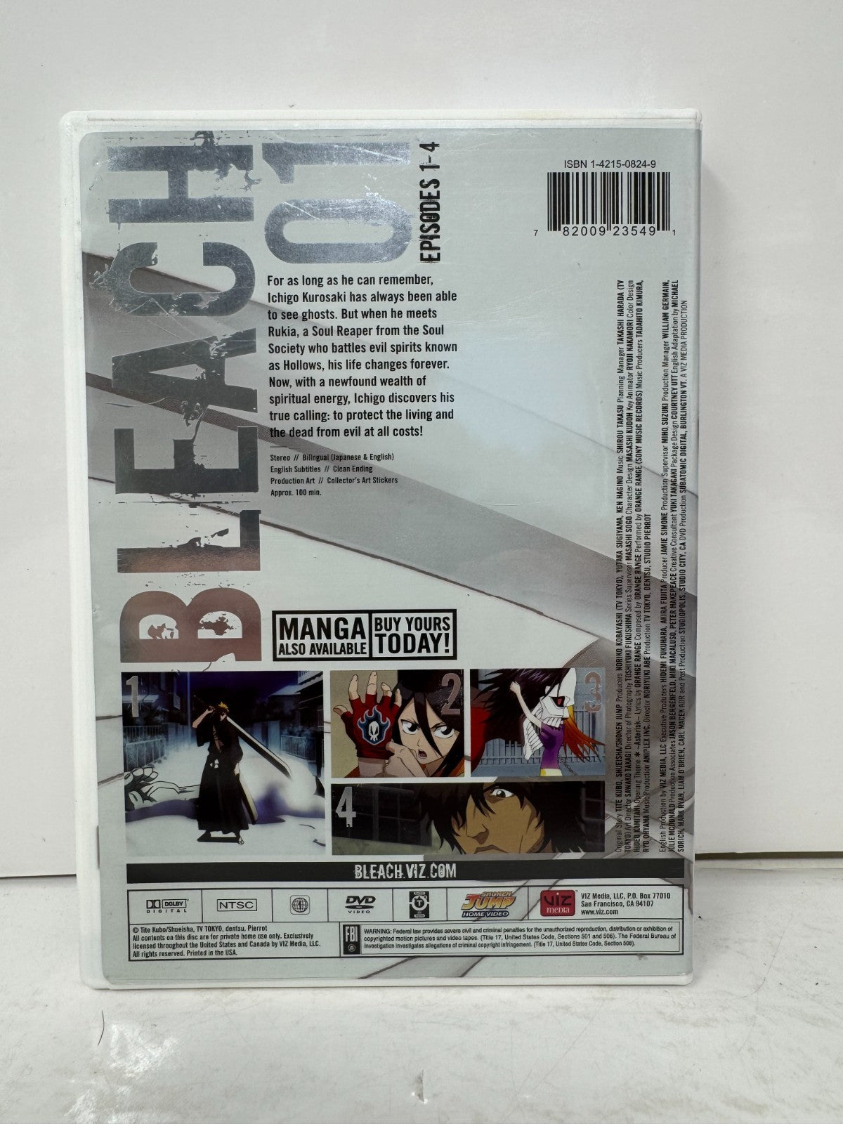 Bleach 1: The Substitute (DVD) Anime Good Condition!!!