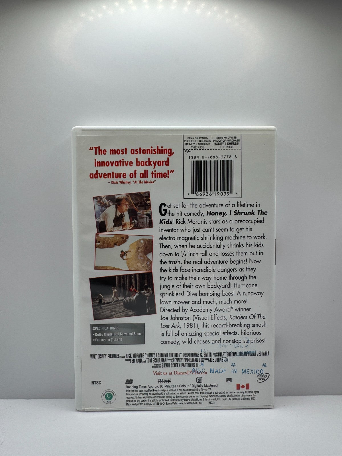 Honey I Shrunk the Kids (DVD) Rick Moranis Disney Family