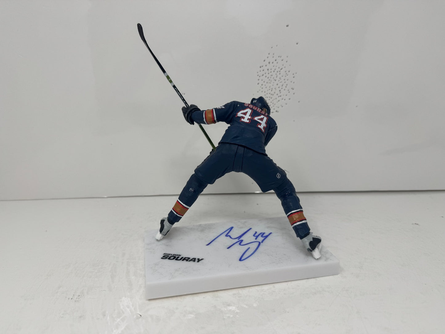 McFarlane NHL Sheldon Souray Edmonton Oilers Figure Auto Signed