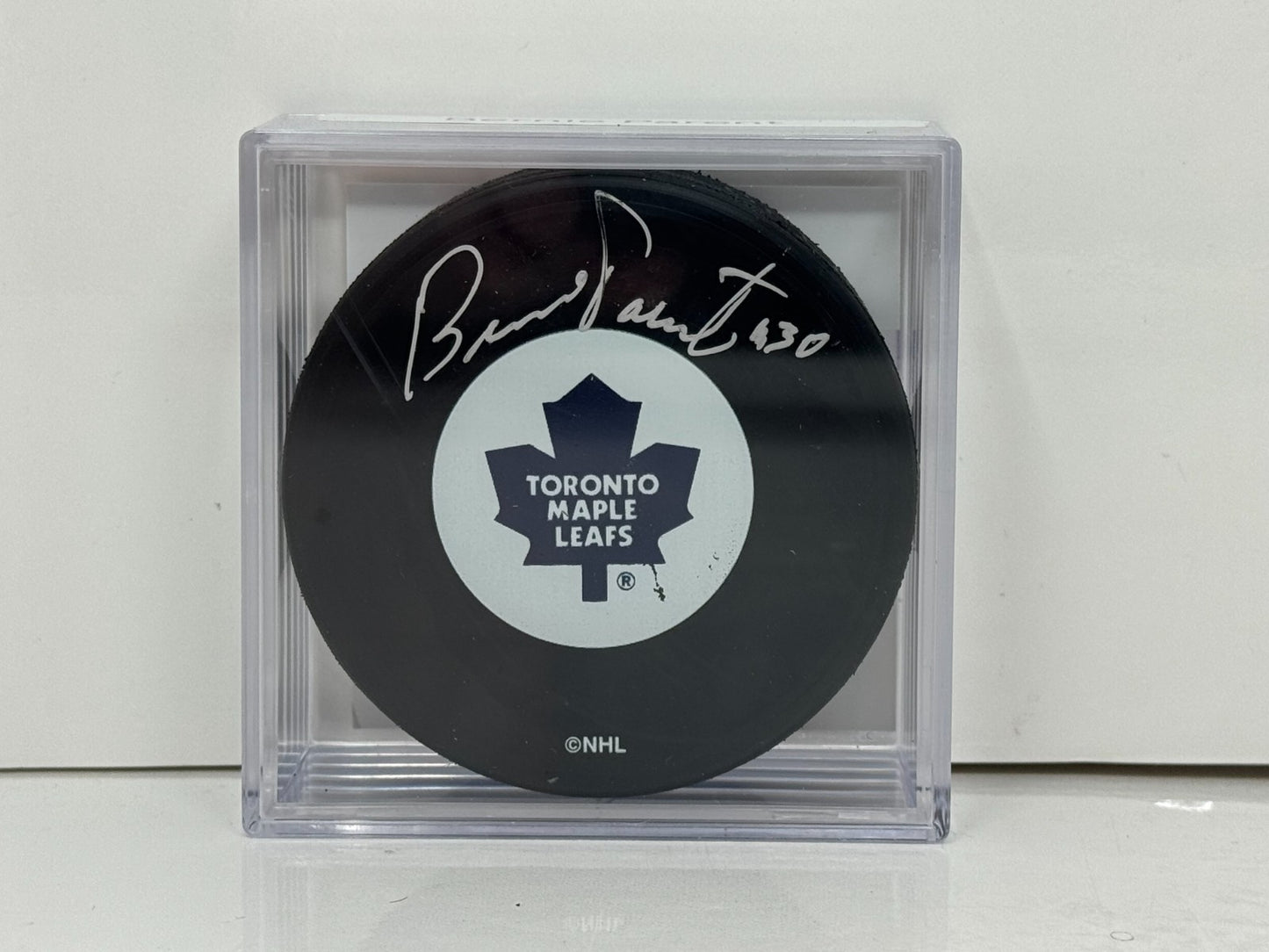 Bernie Parent Toronto Maple Leafs Signed NHL Autograph Puck Silver Auto COA AJ's