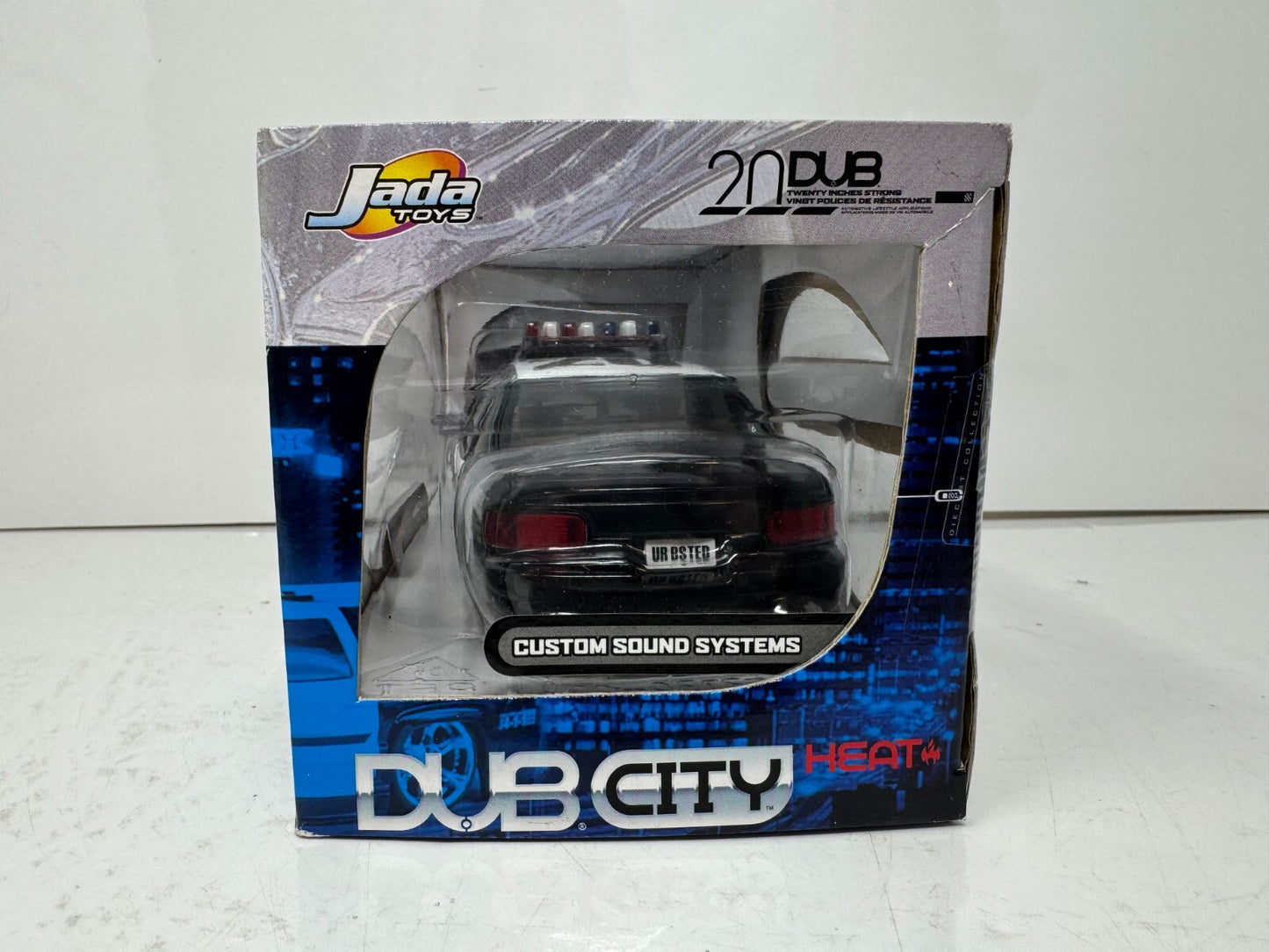 Jada Dub City 1996 Chevy Impala Police 1:24 Diecast KMC Wheels 22 Inch SS Rims