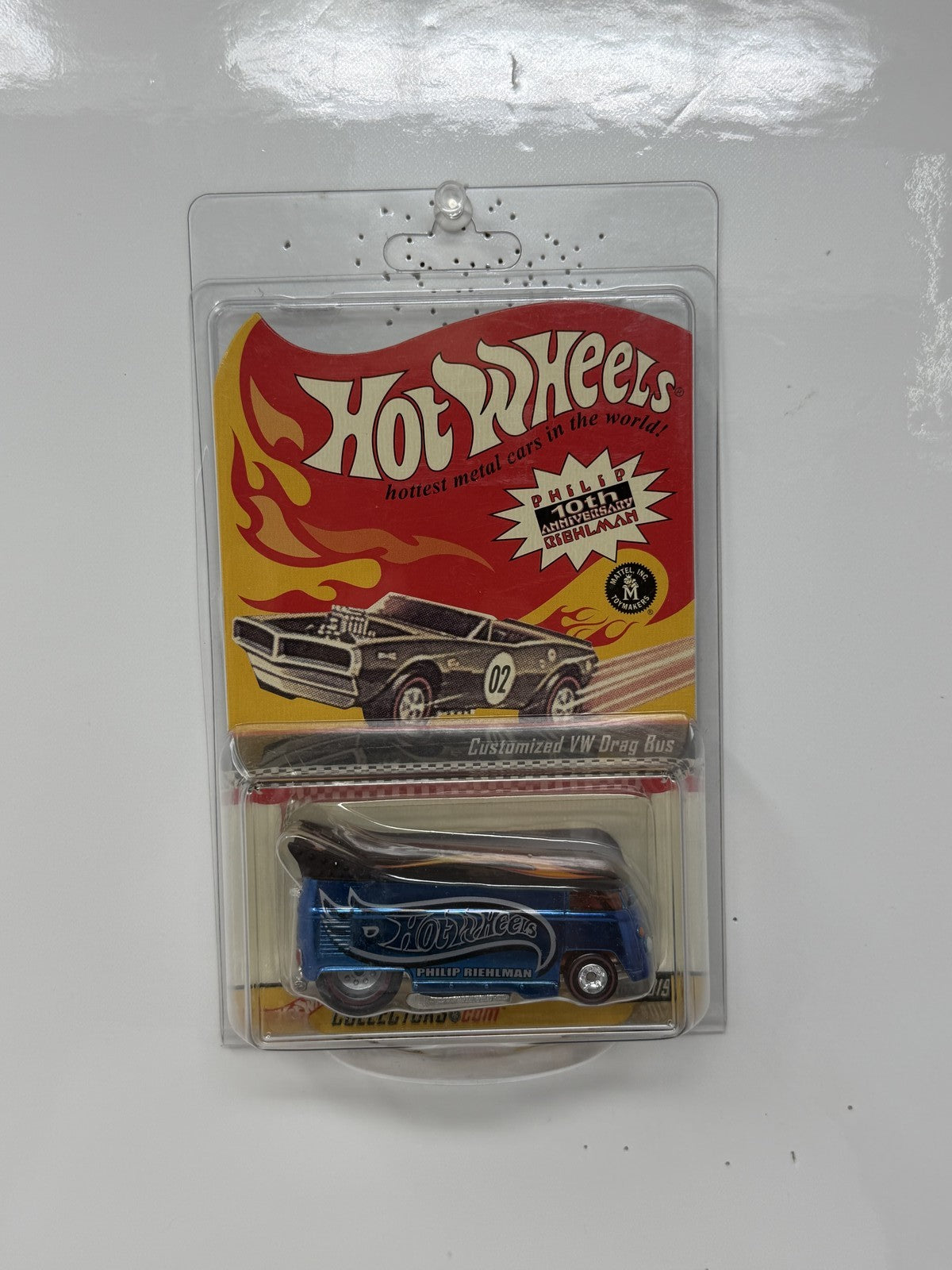 Hot Wheels Phil Riehlman 10th Anniversary VW Drag Bus 1:64 Diecast 2481/10000