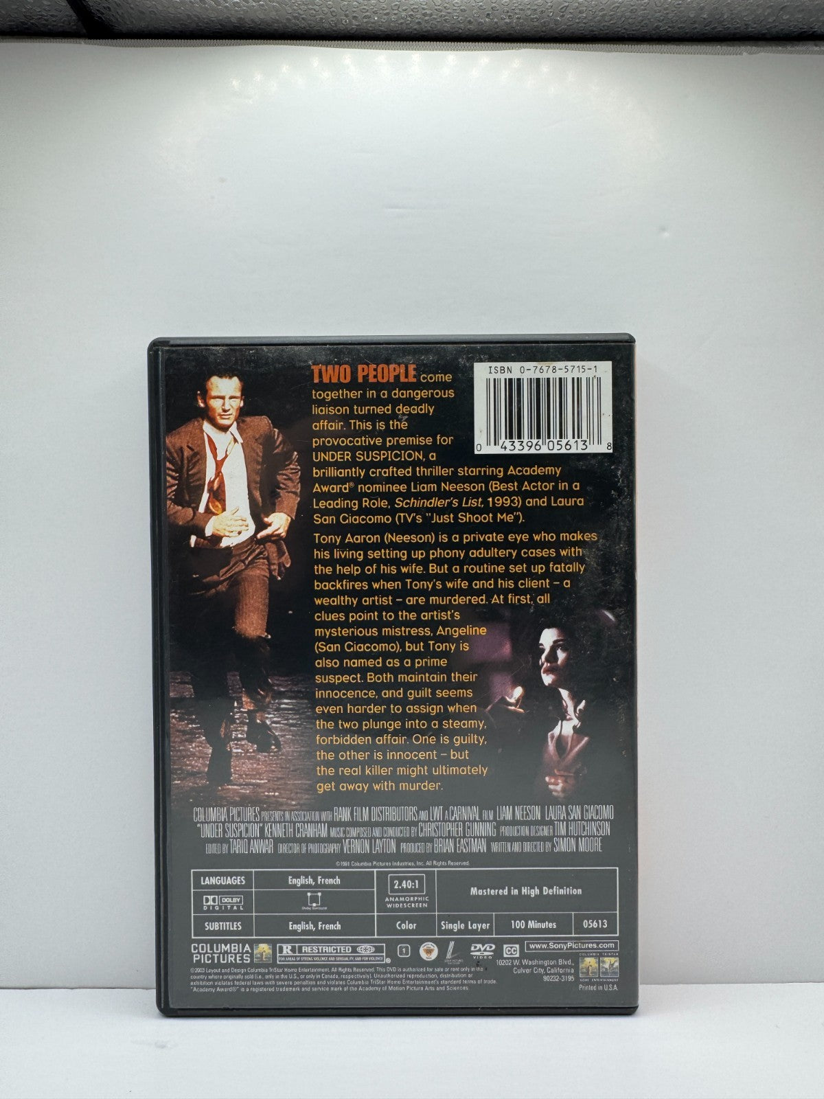 Under Suspicion (DVD) Liam Neeson Crime