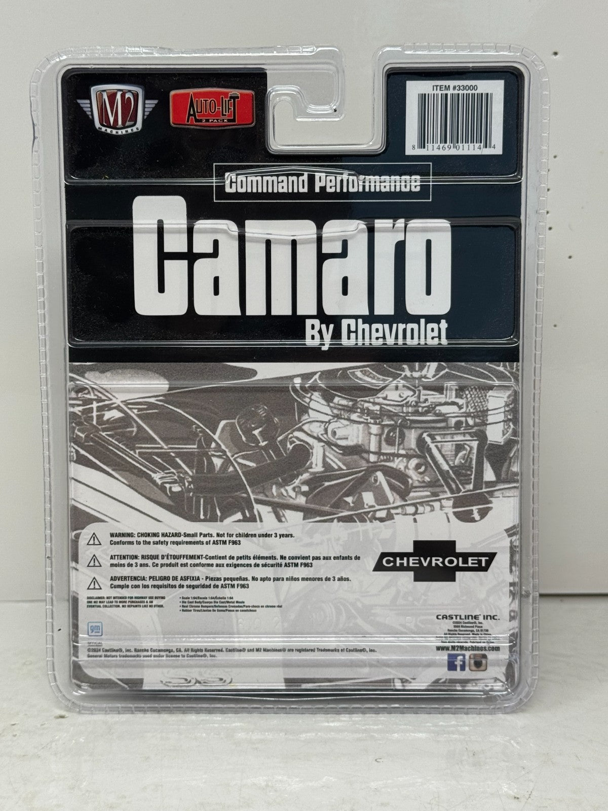 M2 Machines Auto-Lift 1968 Chevrolet Camaro SS 350 1:64 Diecast