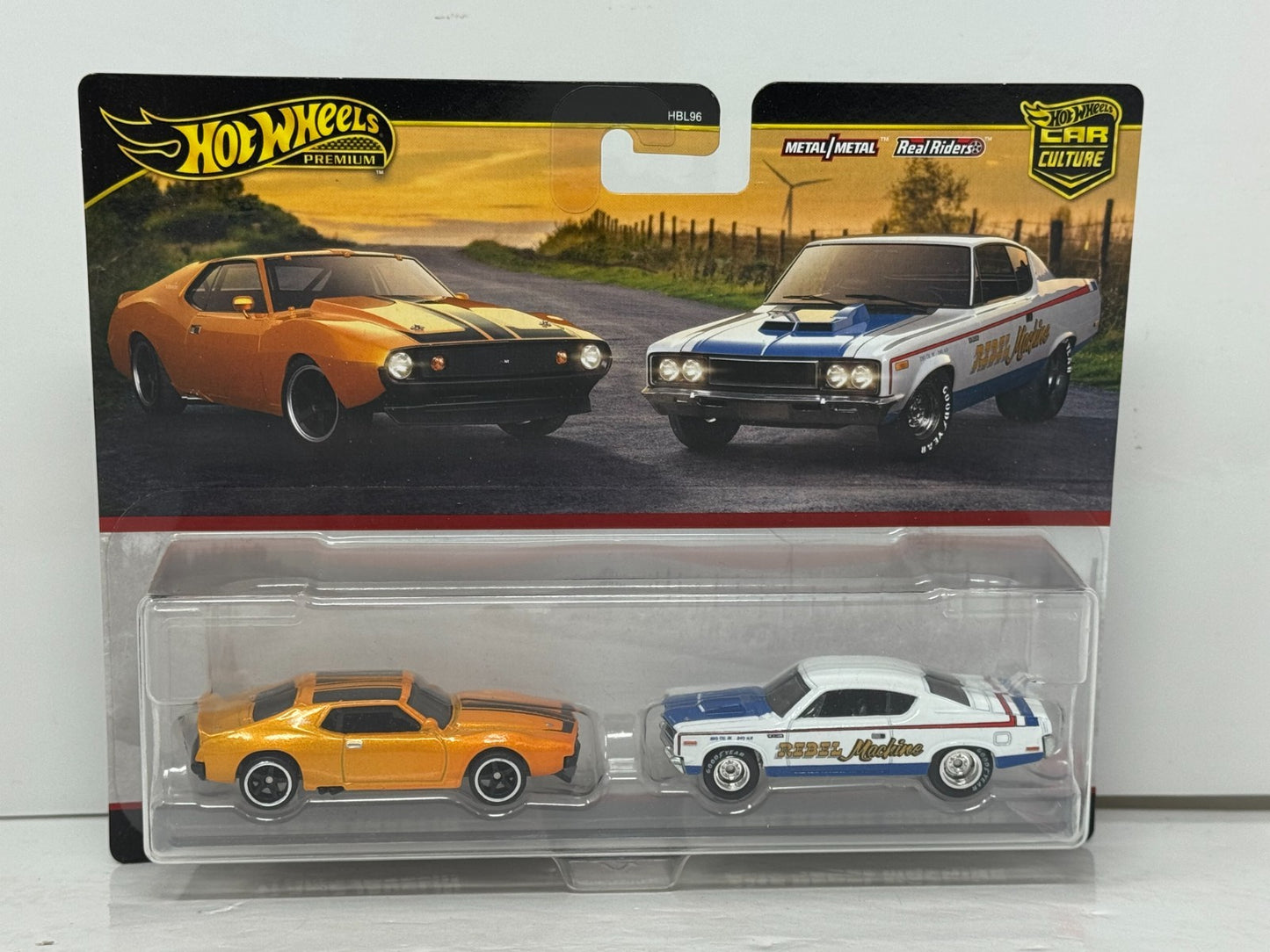 Hot Wheels Premium 1971 AMC Javelin & AMC Rebel Machine Car Culture 1:64 Diecast