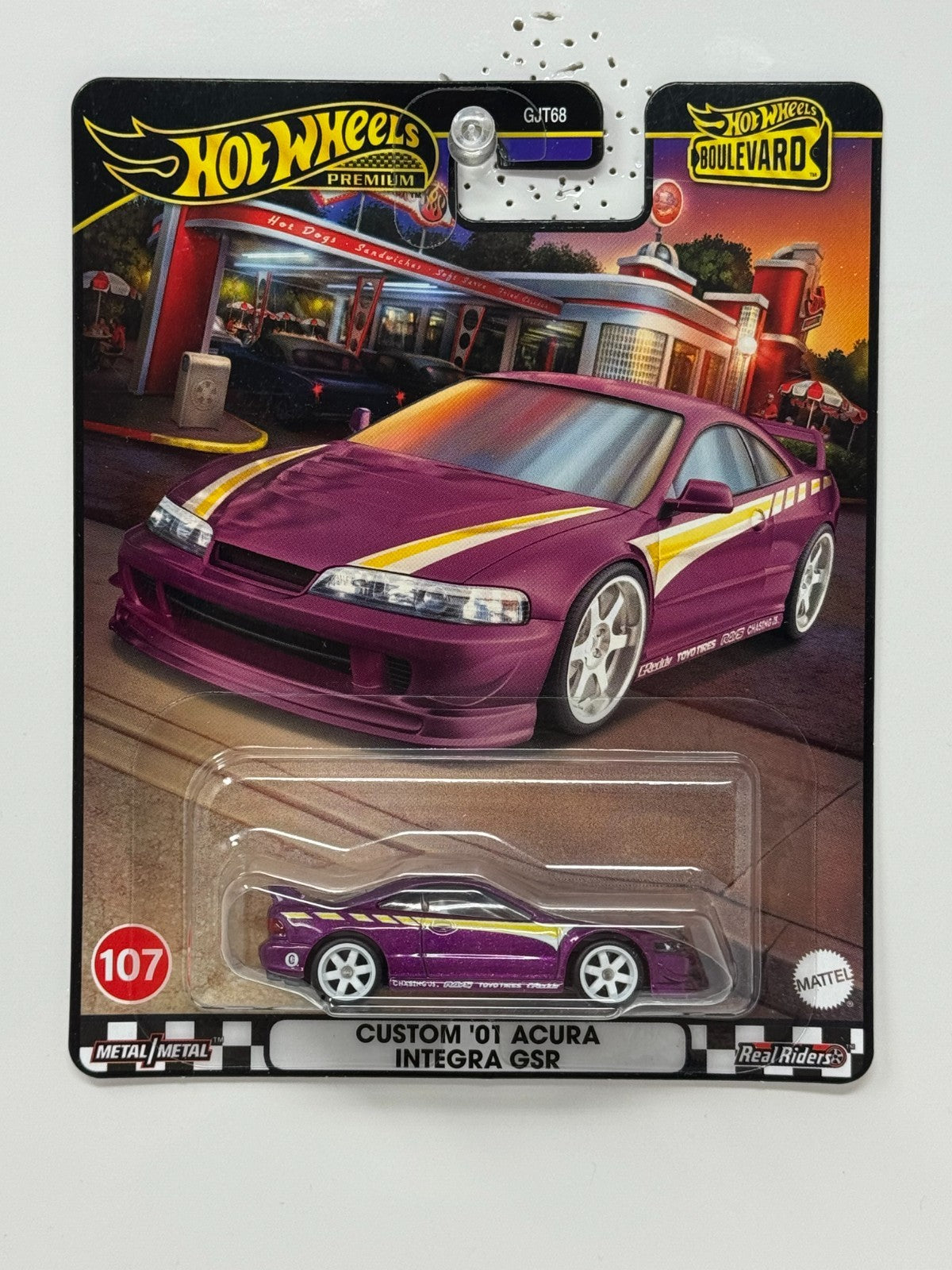 Hot Wheels Premium Boulevard #107 Custom 2001 Acura Integra GSR 1:64 Diecast