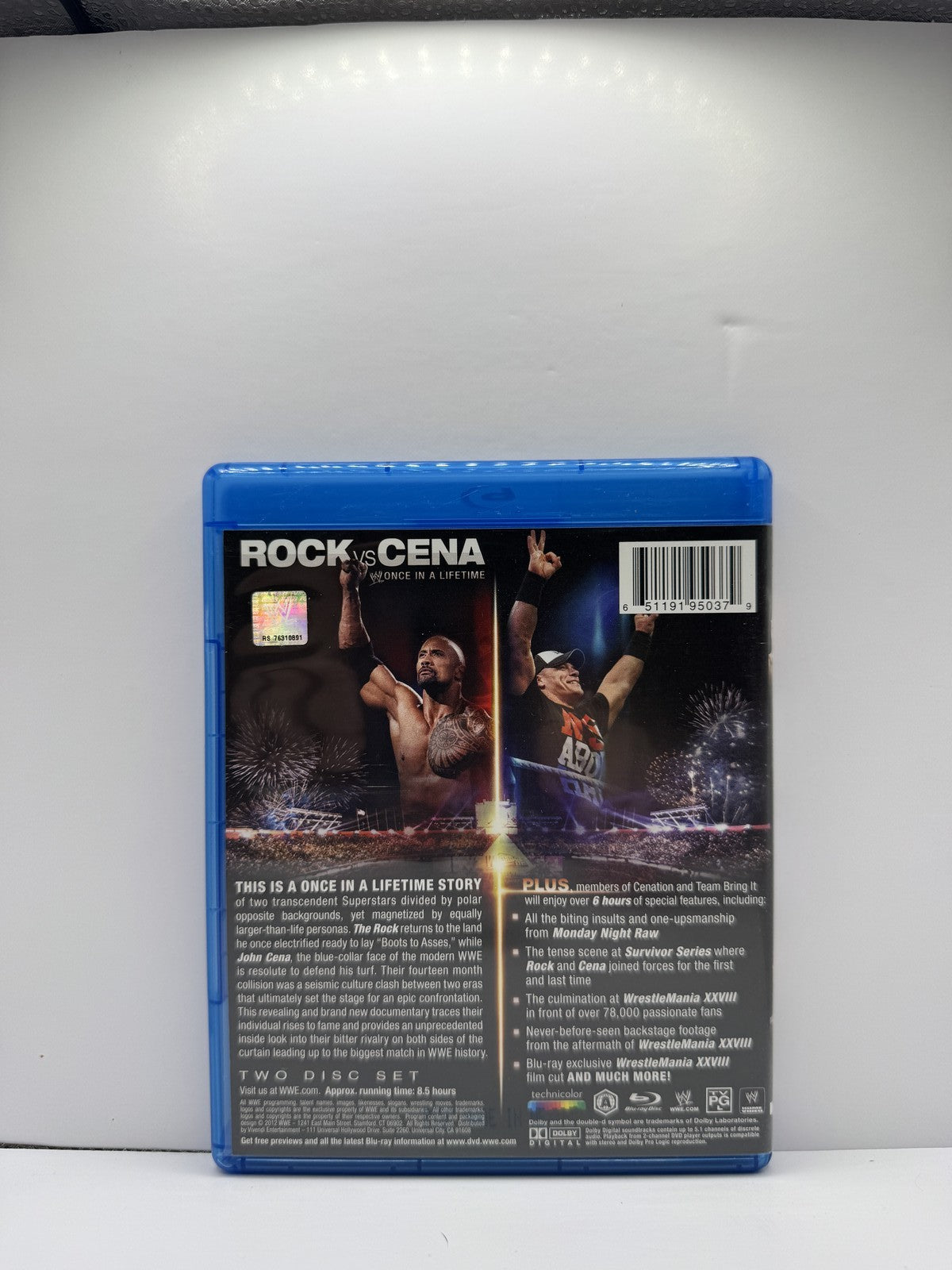 Rock vs John Cena Once in a Lifetime (Blu-ray) WWE Wrestling