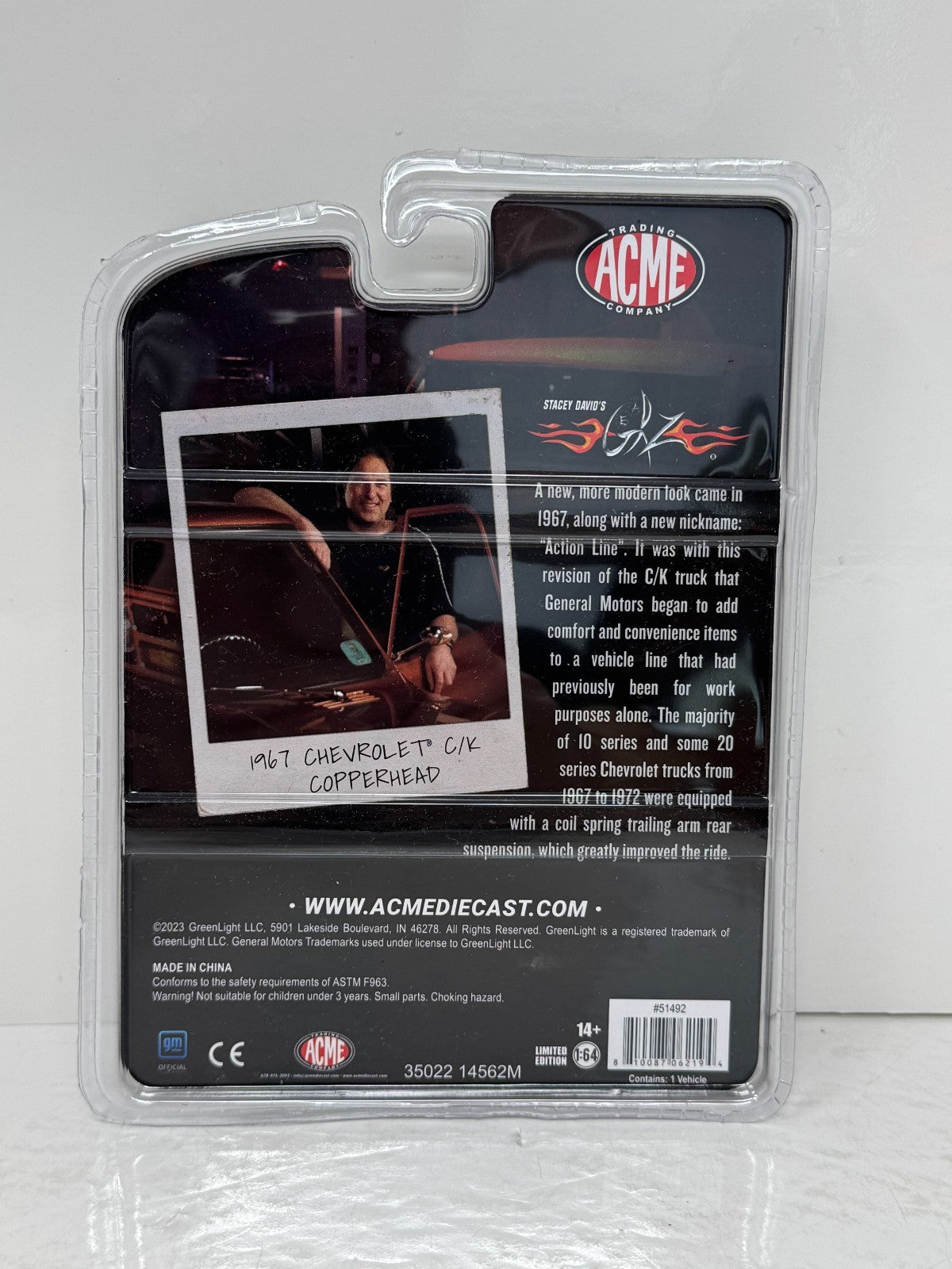 Greenlight ACME 1967 Chevrolet CK Stacey David's Copperhead 1:64 Diecast