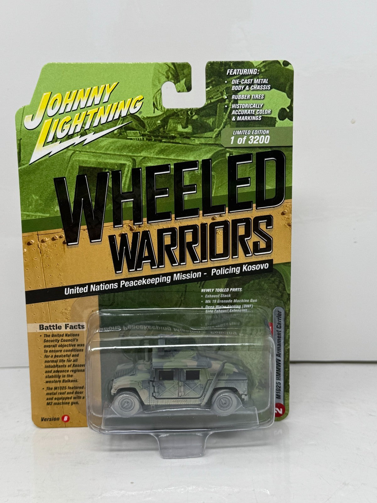 Johnny Lightning Wheeled Warriors M1025 HMMWV Armament Carrier 1:64 Diecast V. B