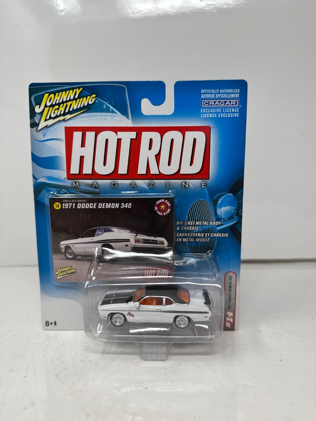 Johnny Lightning Hot Rod Magazine 1971 Dodge Demon 340 1:64 Diecast