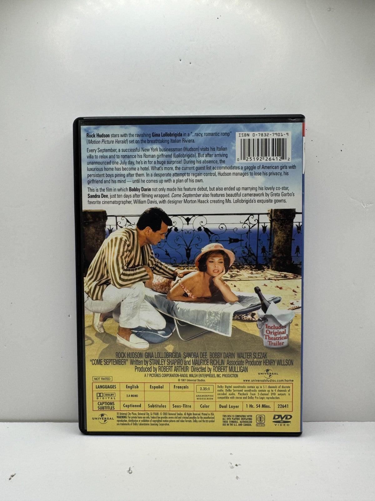Come September (DVD) Rock Hudson Romantic Comedy