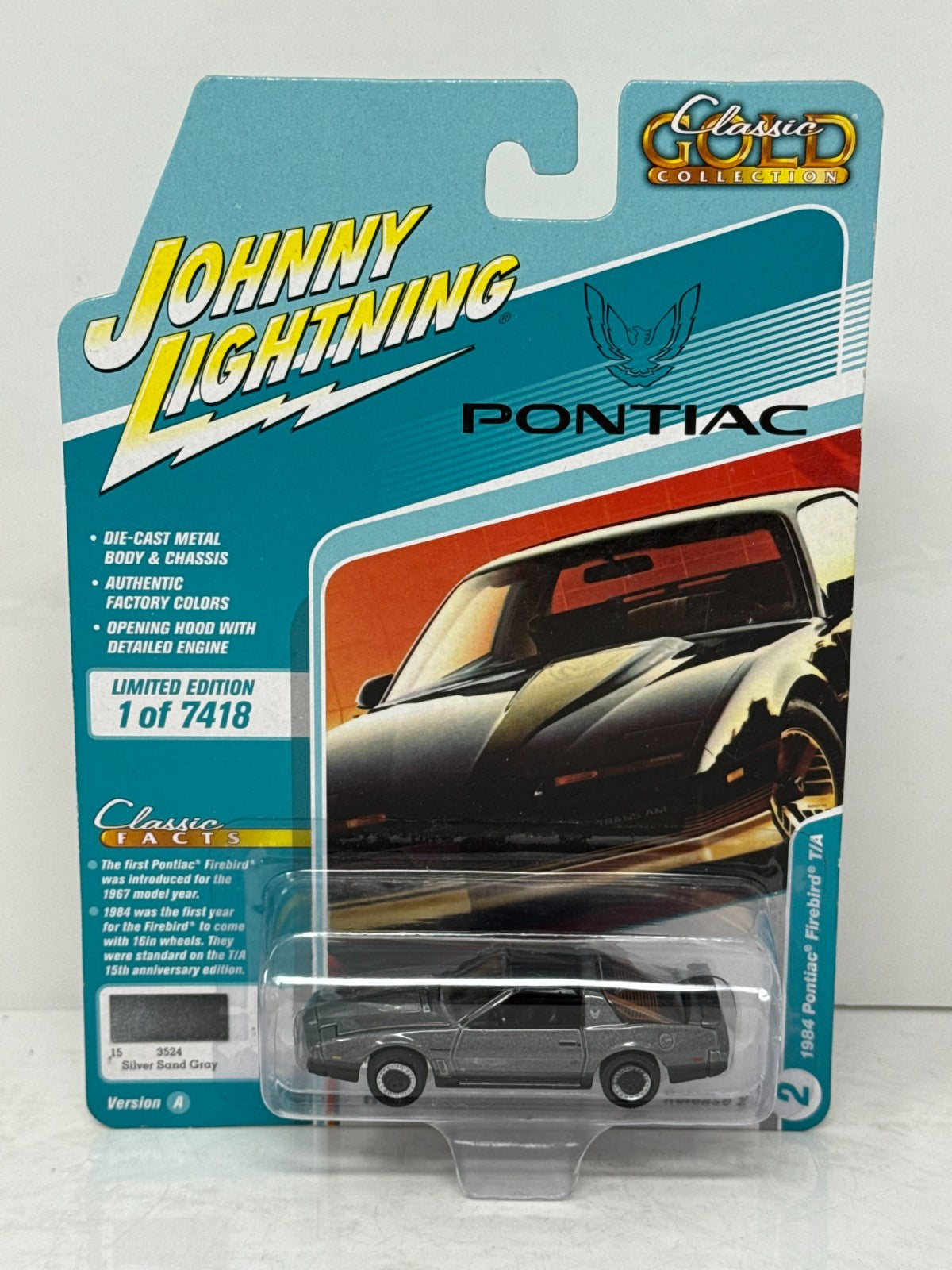 Johnny Lightning Classic Gold 1984 Pontiac Firebird T/A 1:64 Diecast