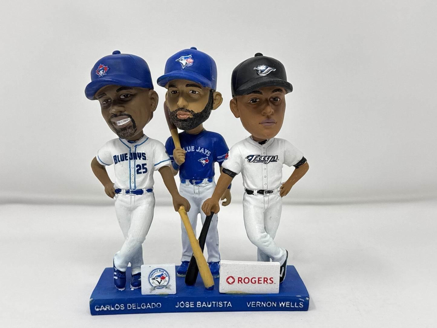BDA Sports MLB Toronto Blue Jays Delgado, Bautista & Wells Trio Bobbleheads