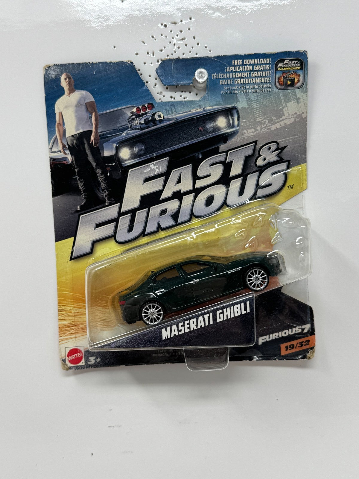 Mattel Fast & Furious Maserati Ghibli Furious 7 1:55 Diecast
