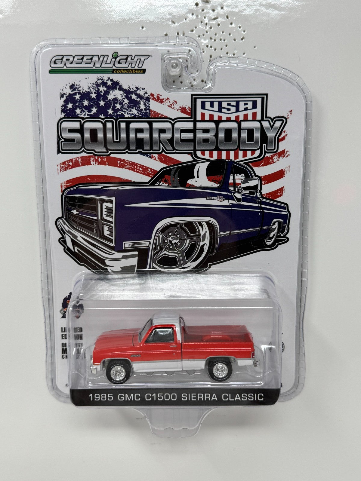 Greenlight USA Squarebody 1985 GMC C1500 Sierra Classic 1:64 Diecast