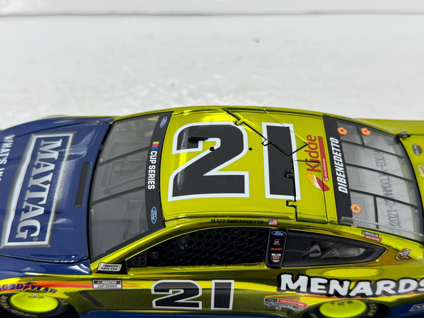 Lionel NASCAR Elite #21 Matt DiBenedetto Menards Chrome 1:24 Diecast 1 of 24