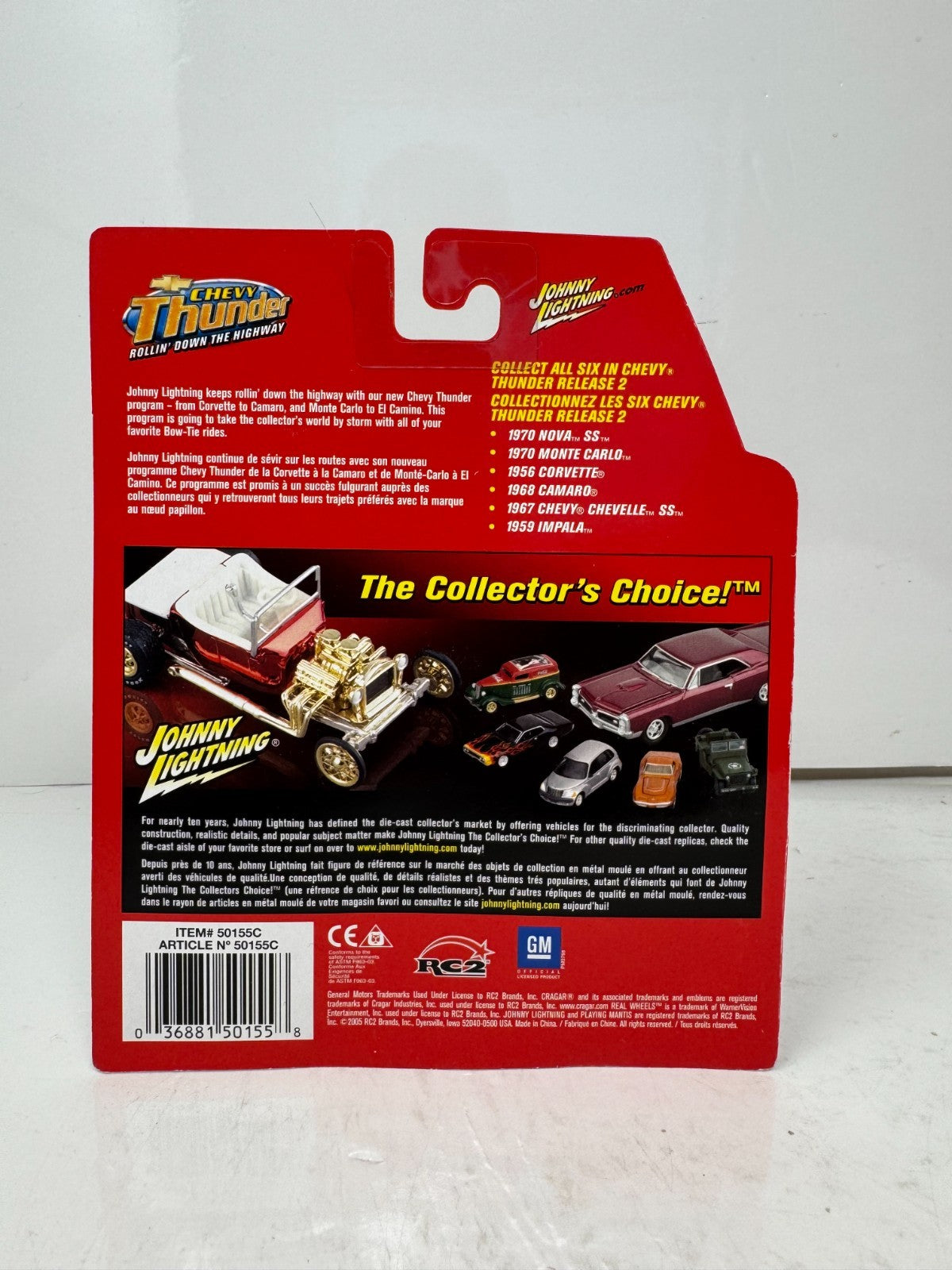 Johnny Lightning Chevy Thunder 1956 Chevy Corvette 1:64 Diecast