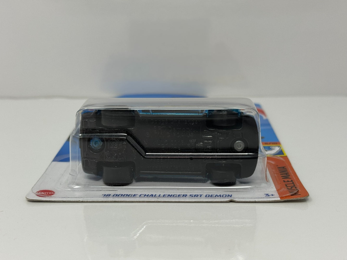 Hot Wheels Muscle Mania 2018 Dodge Challenger SRT Demon 1:64 Diecast Blue