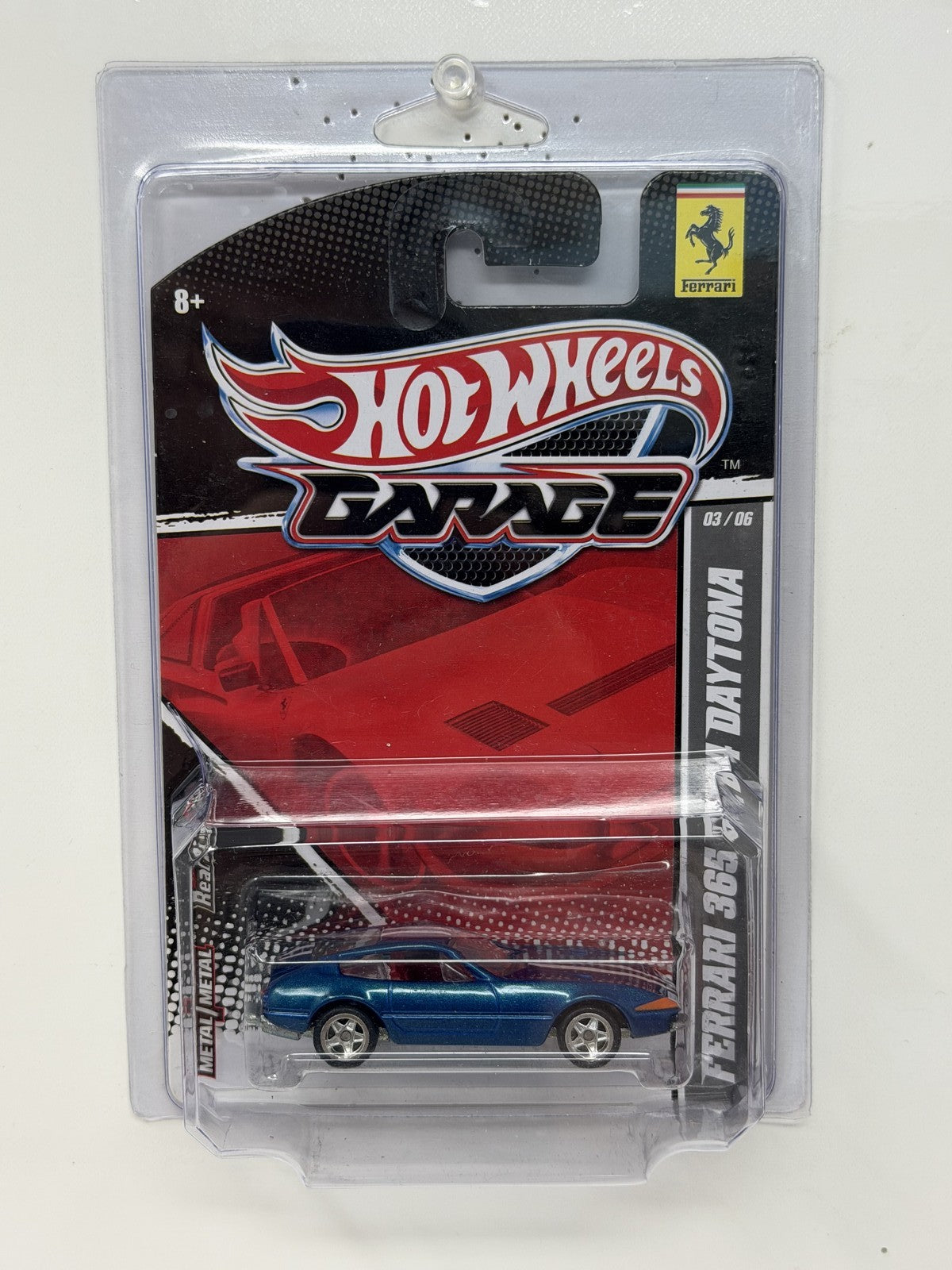 Hot Wheels Garage Ferrari 365 GTB4 Daytona 1:64 Diecast Real Riders