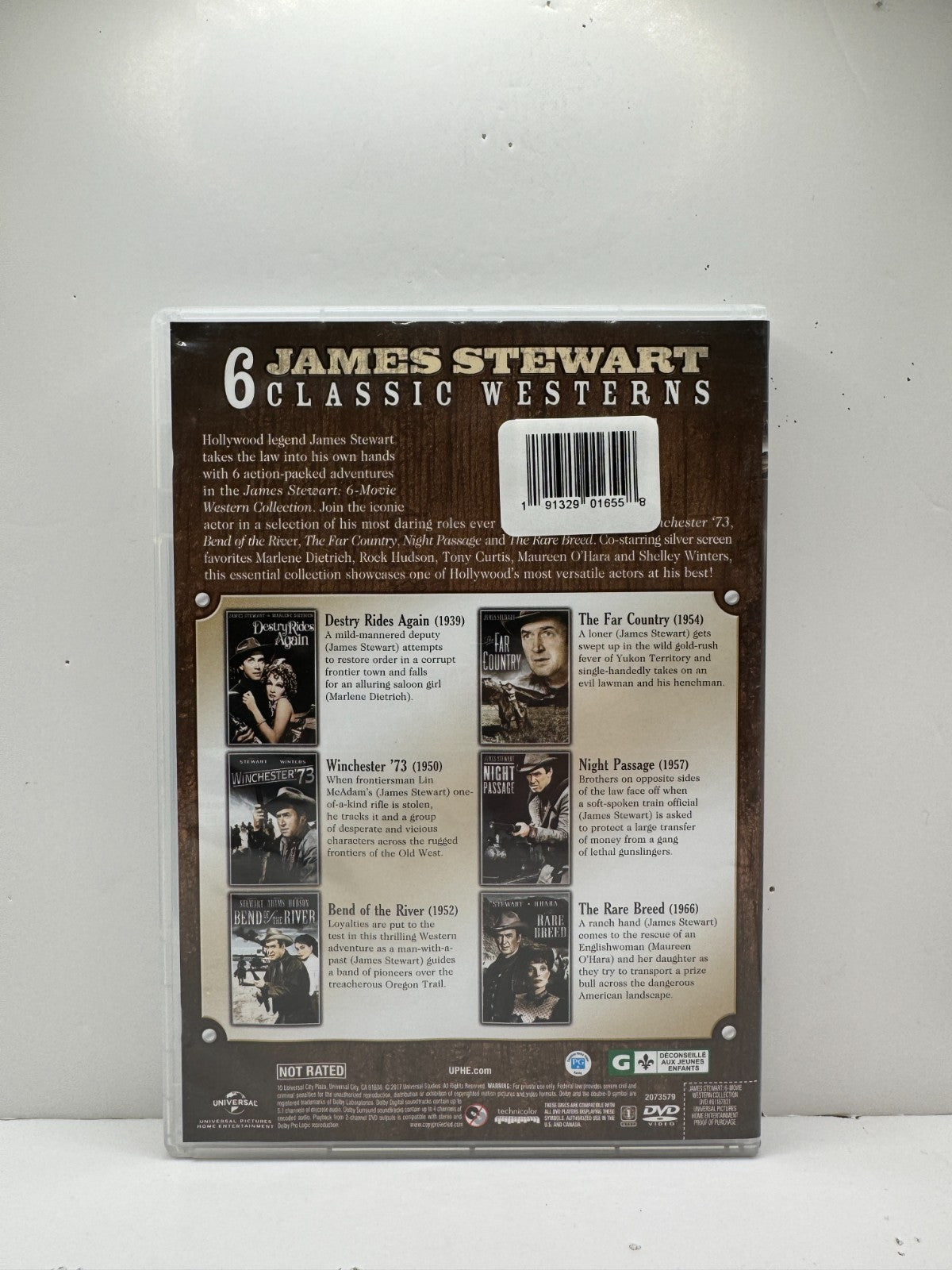James Stewart 6 Movie Western Collection (DVD) James Stewart Western