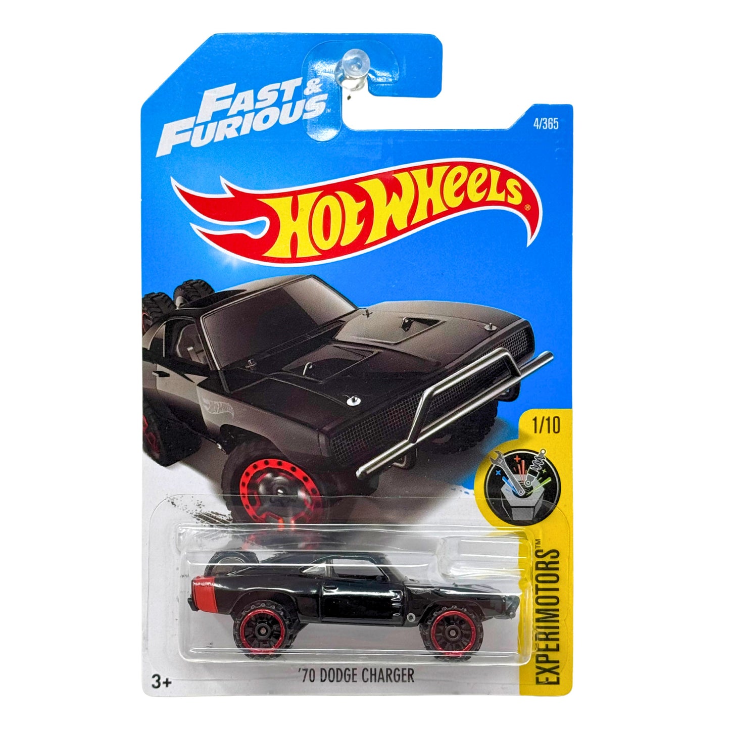 Hot Wheels Experimotors 1970 Dodge Charger Fast & Furious Muscle Car 1:64 Diecast