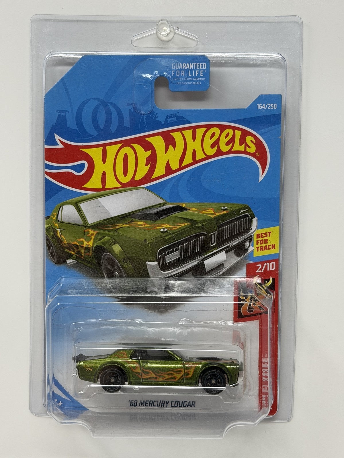 Hot Wheels Super Treasure Hunt 1968 Mercury Cougar HW Flames 1:64 Diecast STH
